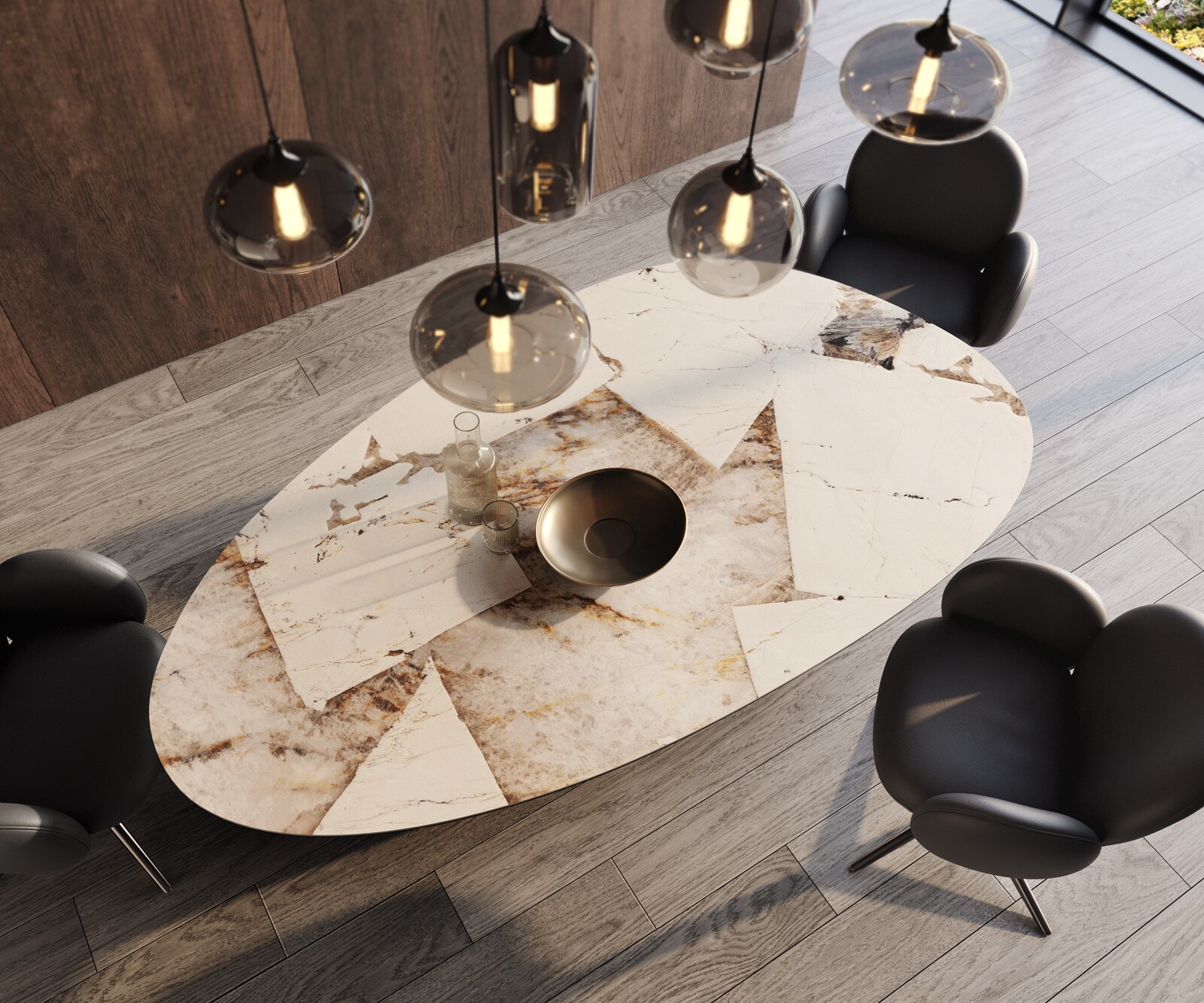 Трапезна маса Edge керамика овал 3