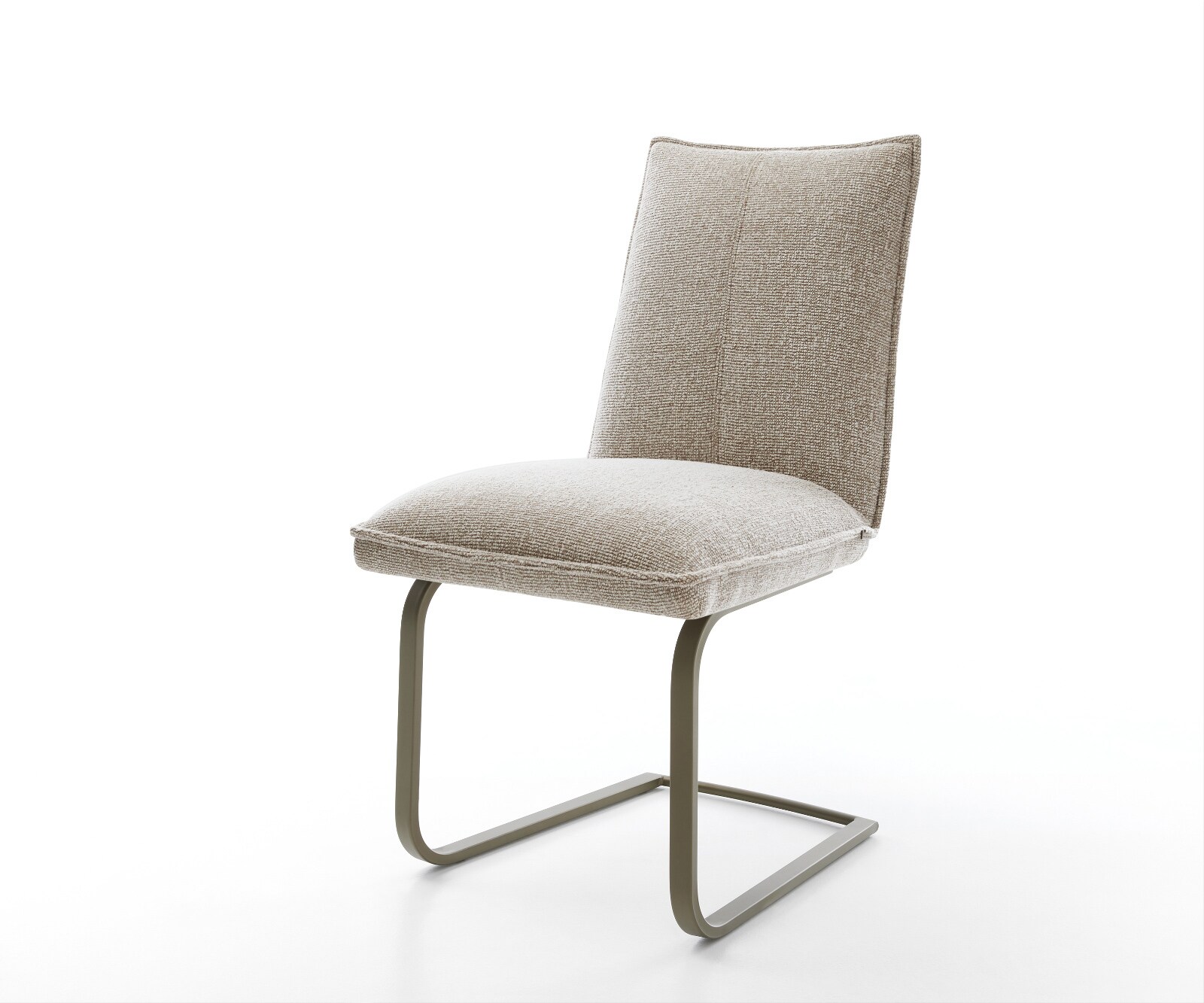 Стол с конзола Lelio-Flex тъкан Soft Beige Стол с конзола с плосък ефект Титаниева сърцевина с джобни пружини 1