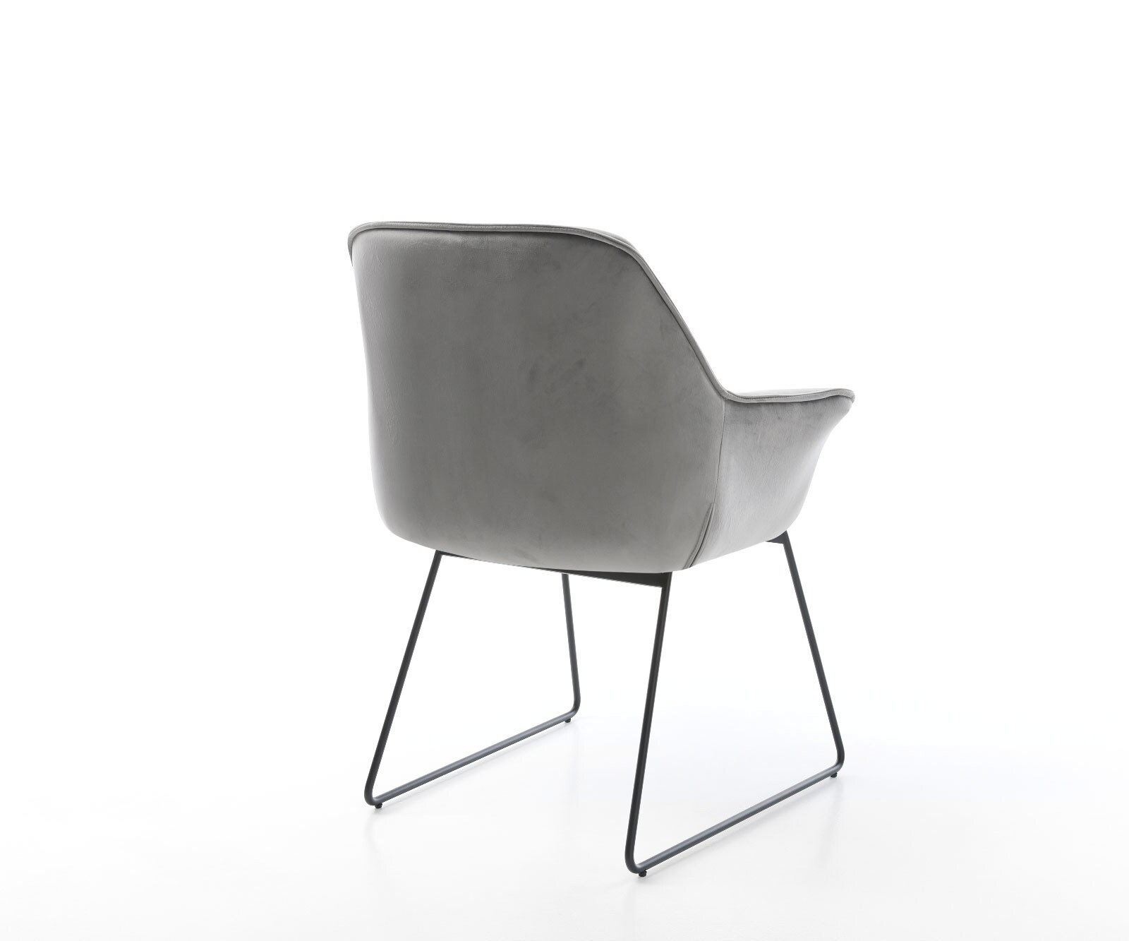 Кресло с подлакътници Кадифе Сив Извити крака Черни Keila-Flex 5 Кресло с подлакътници Кадифе Сив Извити крака Черни Keila-Flex 5