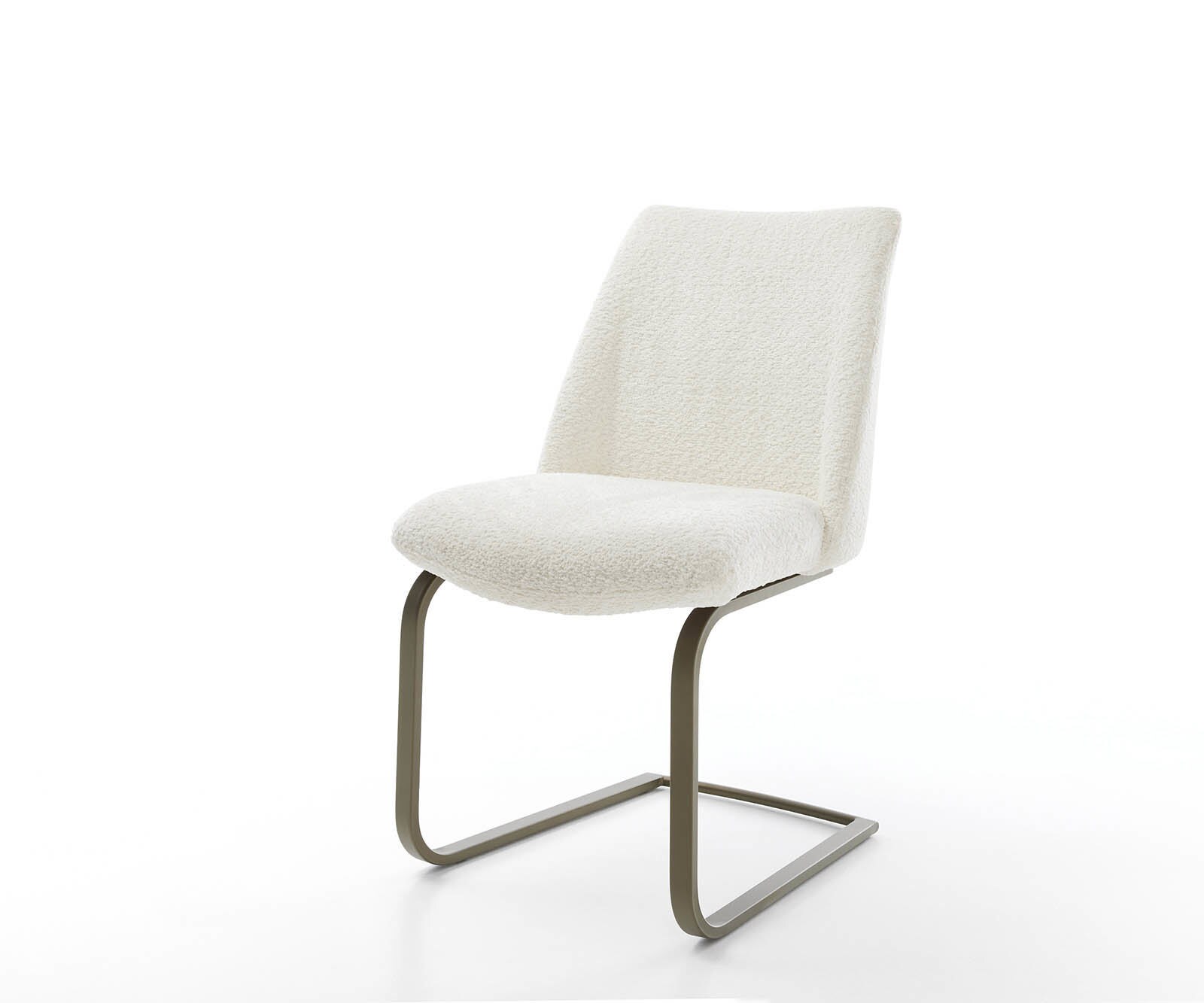 Люлеещ стол Букле Бял Конзолен крак плосък  Титан Покет пружина Elso-Flex Люлеещ стол Букле Бял Конзолен крак плосък  Титан Покет пружина Elso-Flex