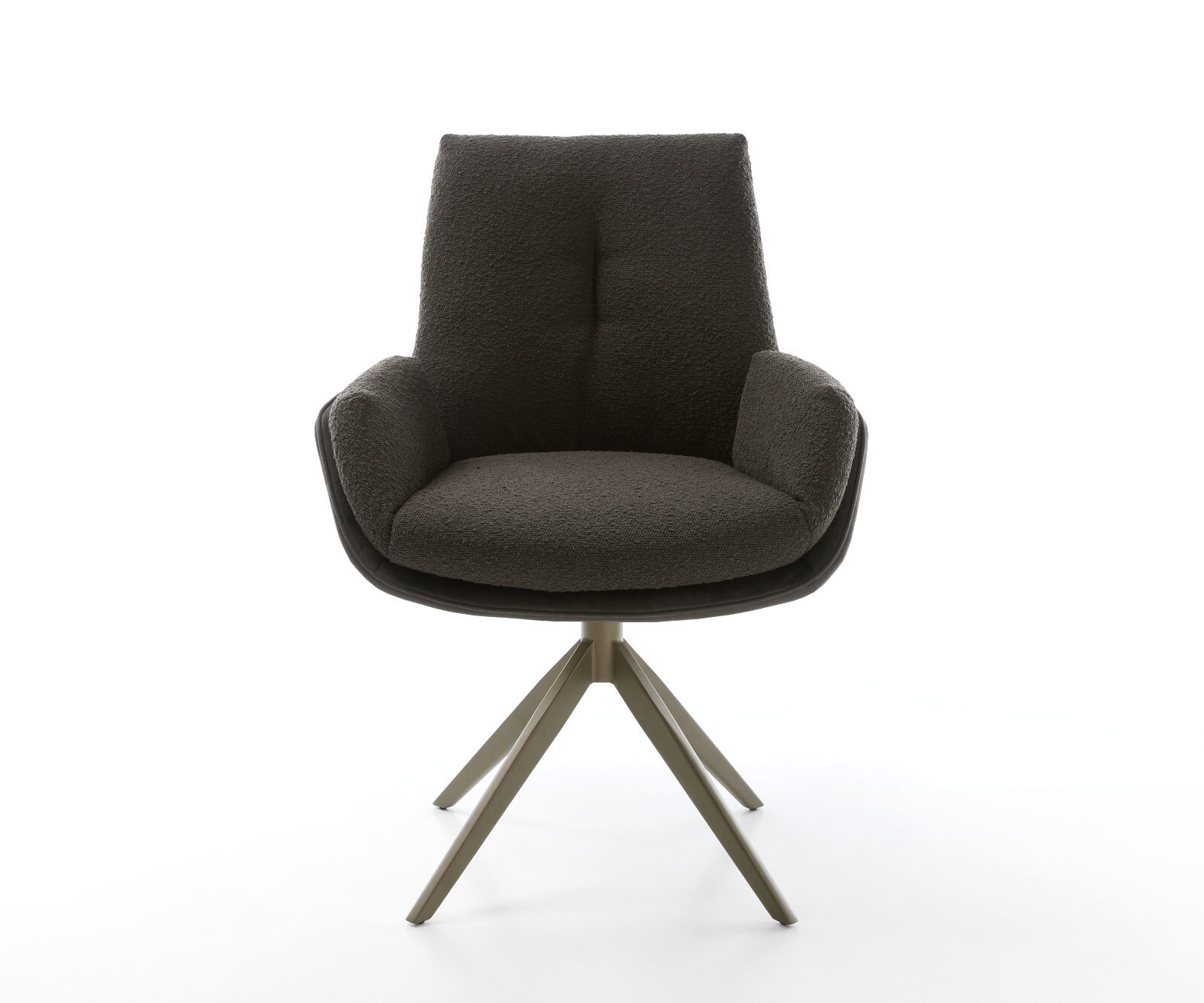 Врътящ се стол Комбинация от дамаски Черен Конус крак плосък  Titan 360° въртящ се Люлеещ се Clea-Flex 2