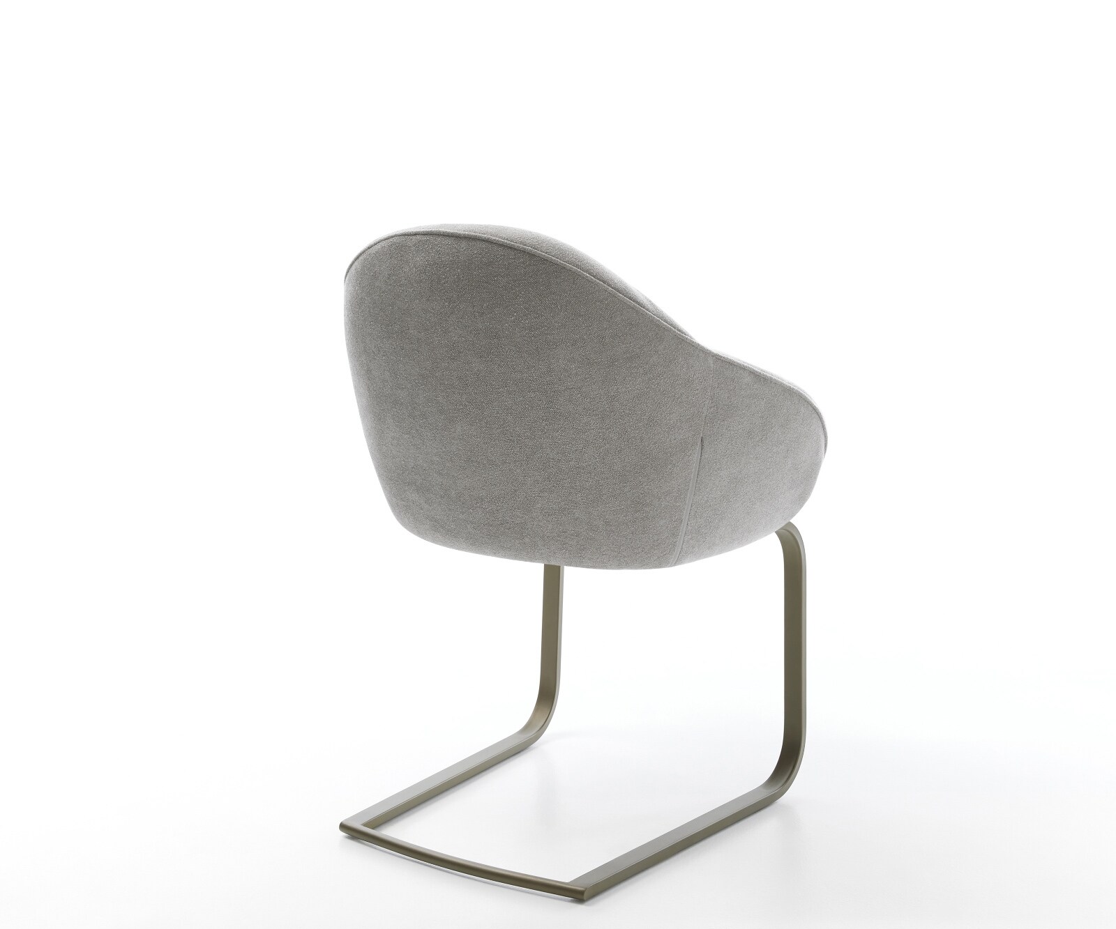 Gaio-Flex конзолен стол текстурирана тъкан меко сиво конзолен стол плосък ефект покритие титан 5