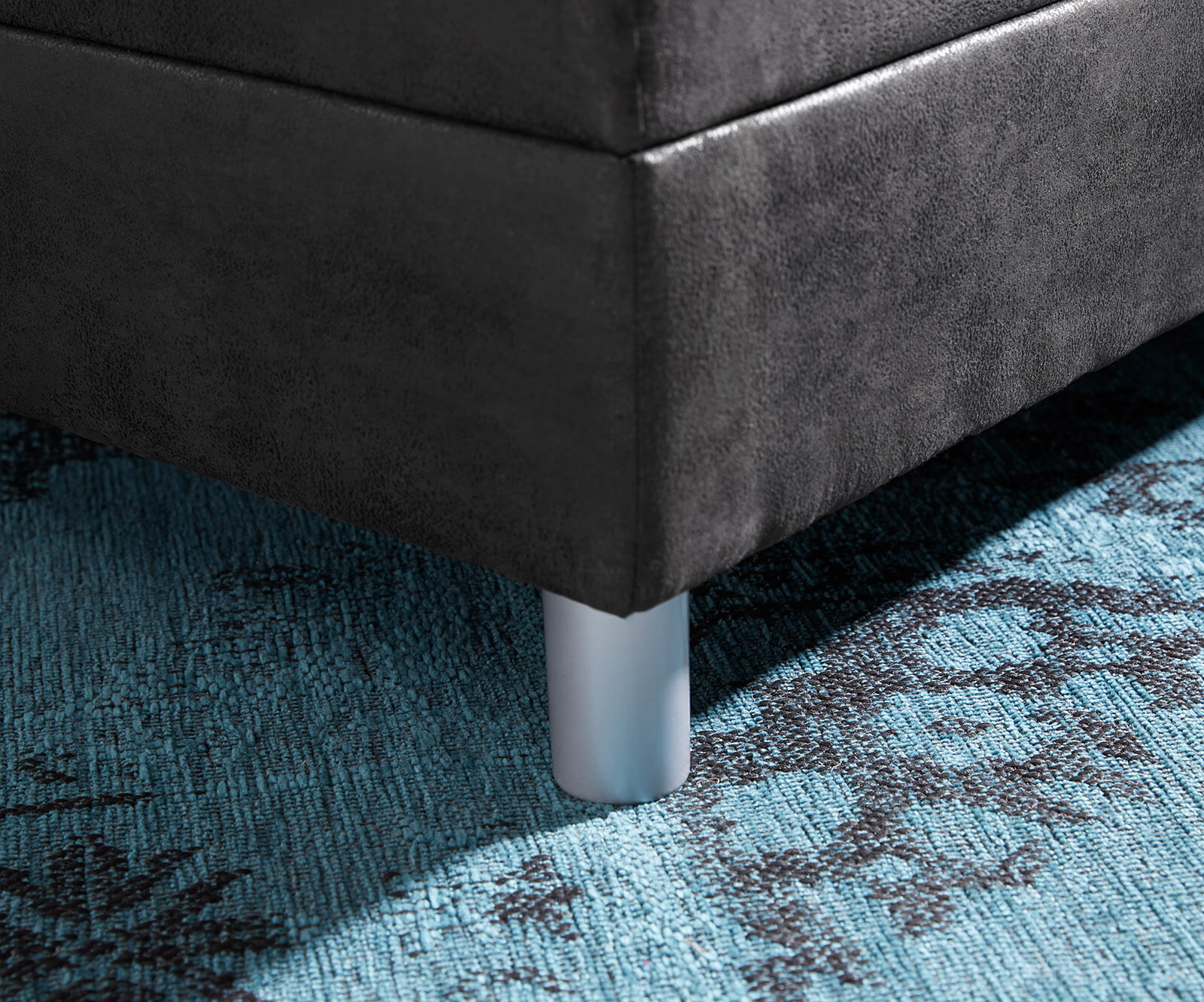 Табуретка Антрацит Визия B98 x T83 Модулен Микровелур Clovis 5