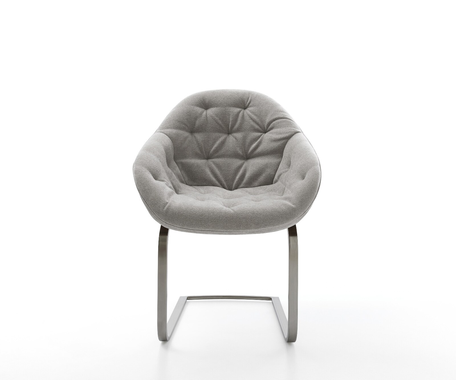 Gaio-Flex конзолен стол текстурирана тъкан меко сиво плосък конзолен стол графит 2