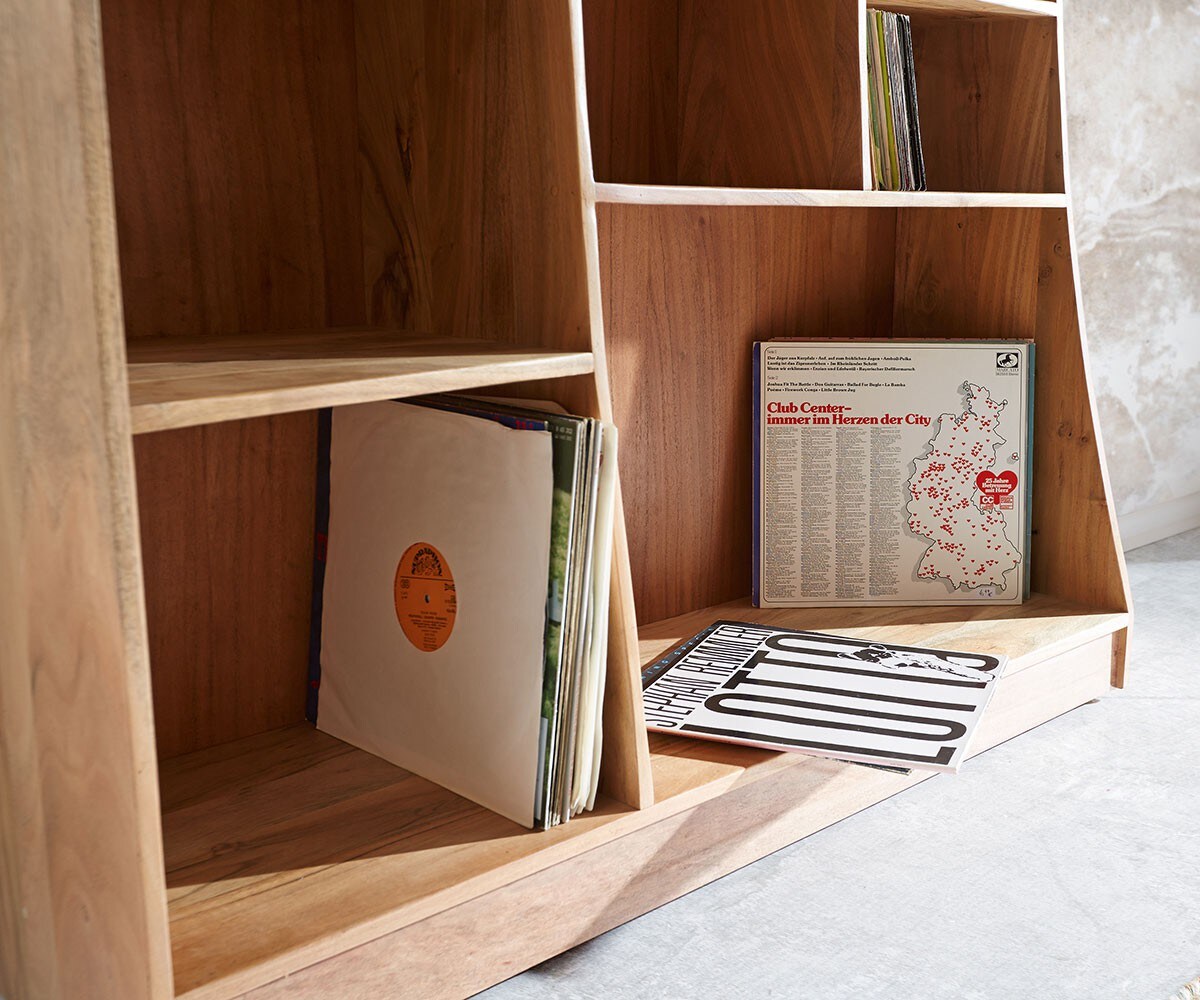 Стоящ рафт Live-Edge 120 cm акация естествен ляв 6