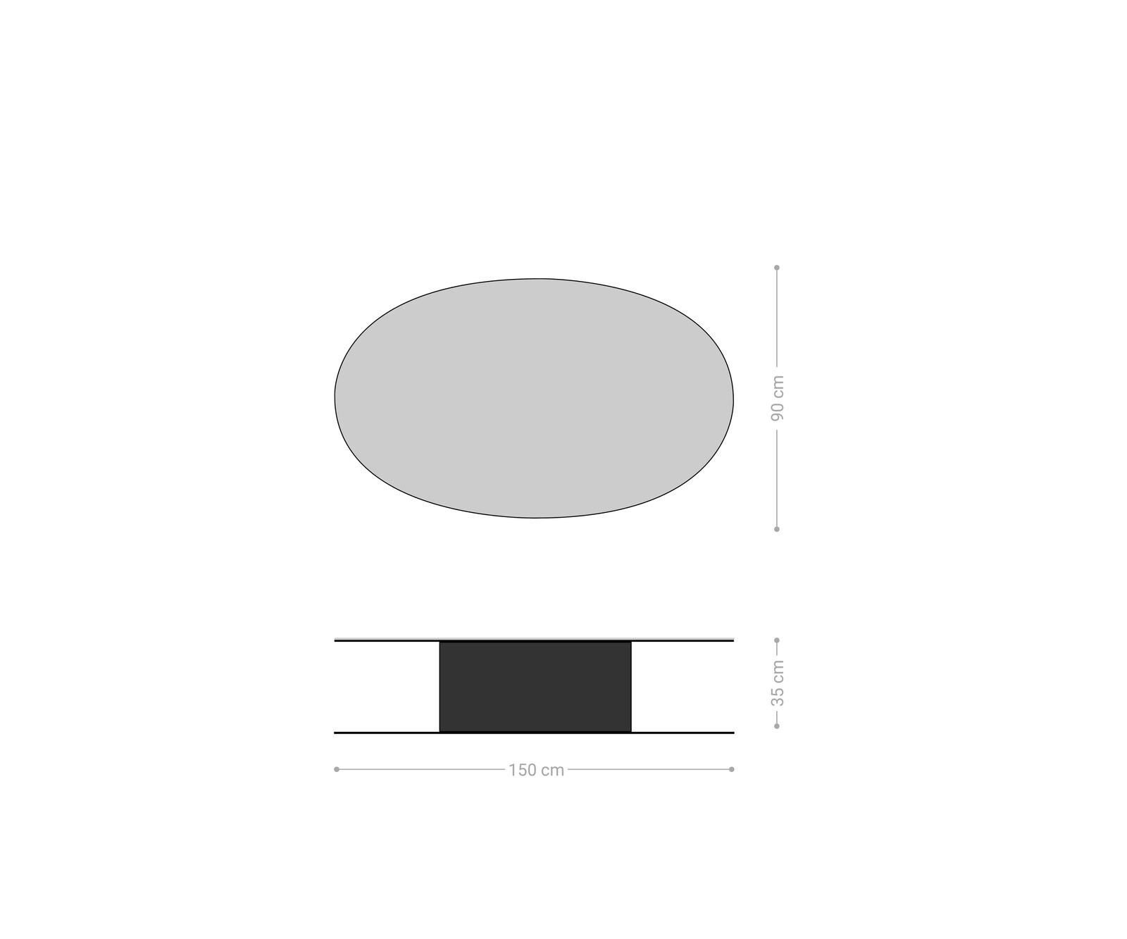Холна маса 150x90 cm Керамика Laminam®Noir Desir Кафяв Ефектен финиш Titan Casilda 4