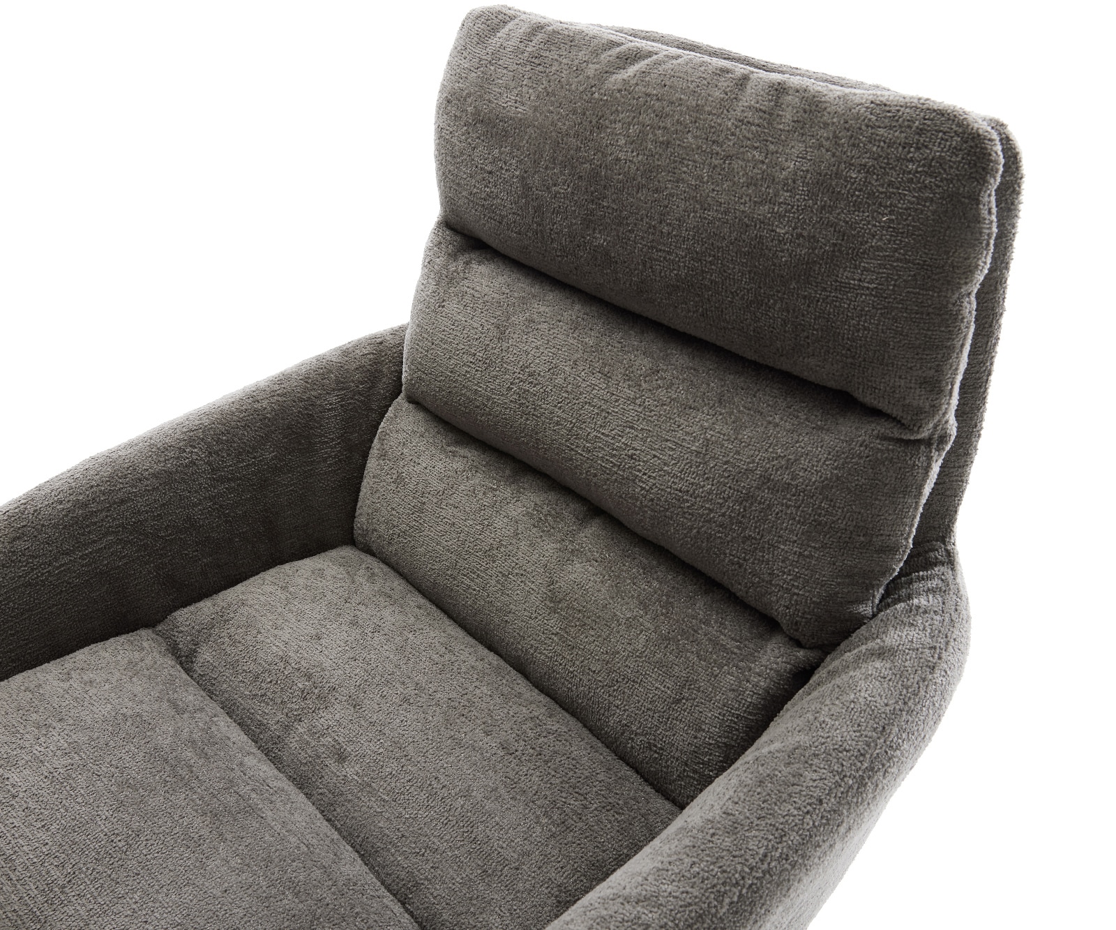 Конзолен стол Abelia-Flex с подлакътници Bouclé Soft Mud Конзолен стол flat White 4