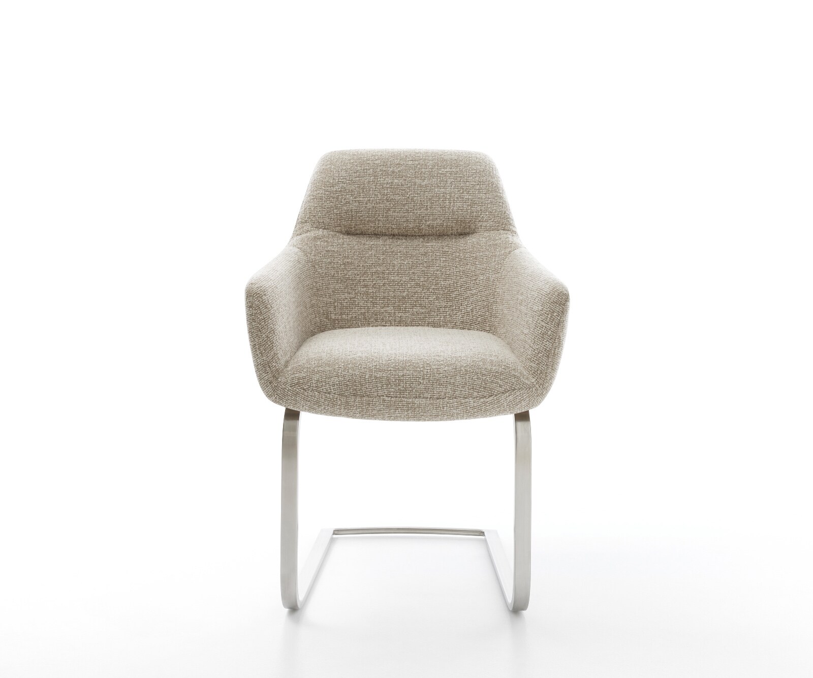 Конзолен стол Pejo-Flex тъкан Soft Beige конзолен стол плосък неръждаема стомана джоб пружина ядро 2