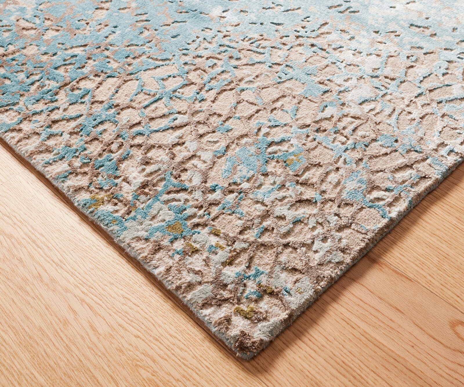  300x430 cm Зелен Ръчно плетени Tattvam 1
