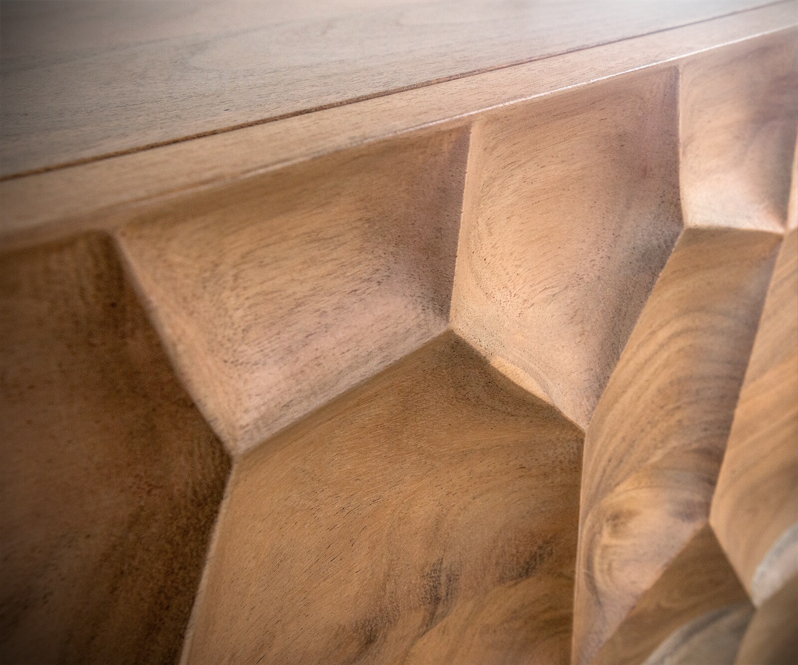 ТВ шкаф 175 cm Акация Натурал 2 Врати 2 Чекмеджета Крак висящ Метал Черен 3D-Front Solu 6 ТВ шкаф 175 cm Акация Натурал 2 Врати 2 Чекмеджета Крак висящ Метал Черен 3D-Front Solu 6