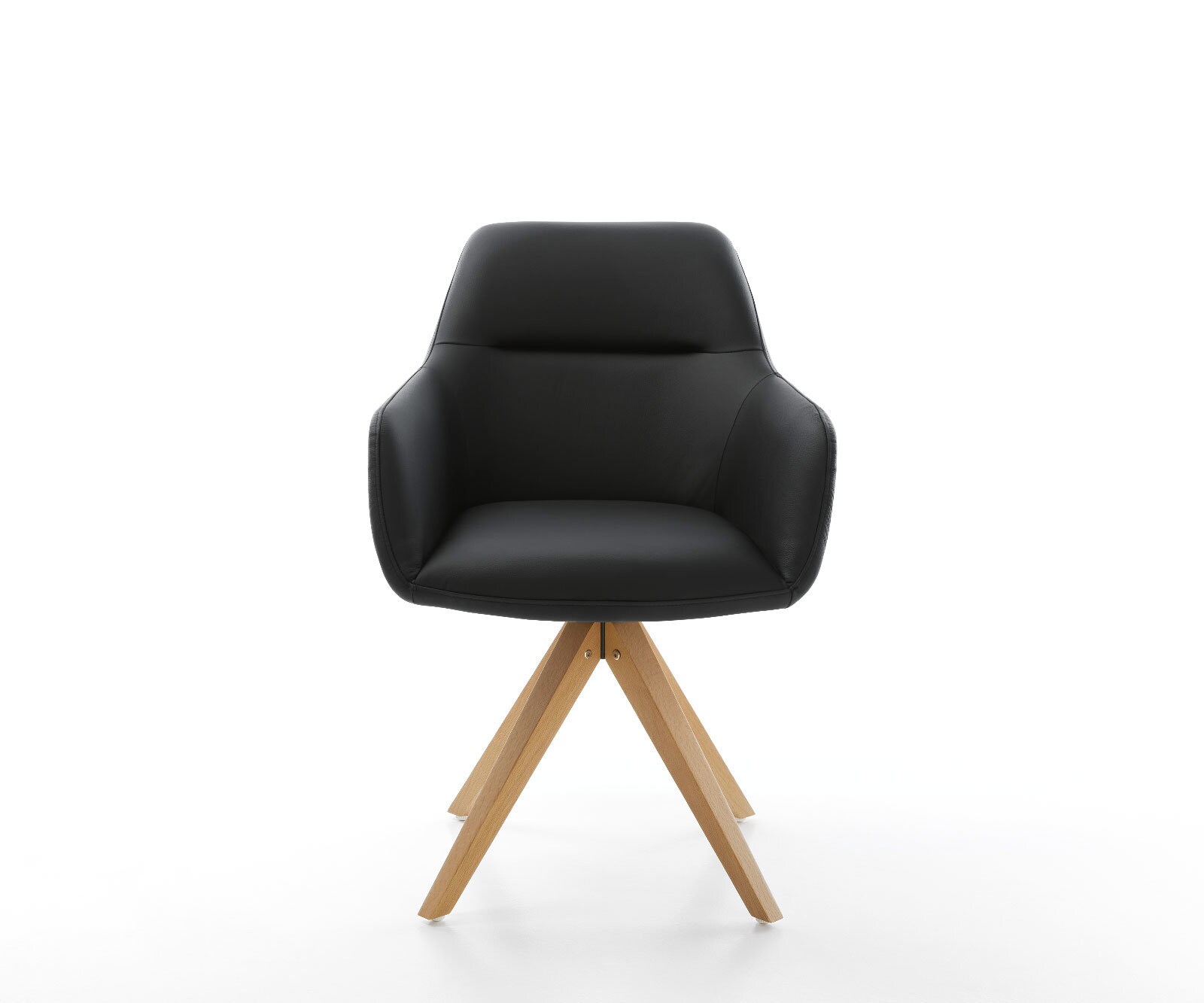 Врътящ се стол Естествена кожа Черен Дървена рамка  180° въртящ се Pejo-Flex 1 Врътящ се стол Естествена кожа Черен Дървена рамка  180° въртящ се Pejo-Flex 1