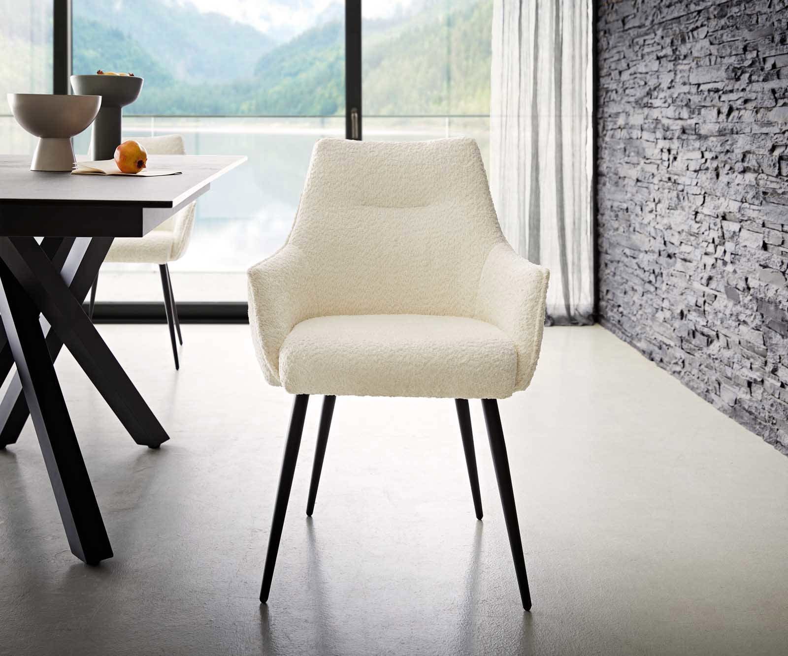 Стол Букле Бяло 4-крака Прави Черни Покет пружина Alja-Flex 1 Стол Букле Бяло 4-крака Прави Черни Покет пружина Alja-Flex 1