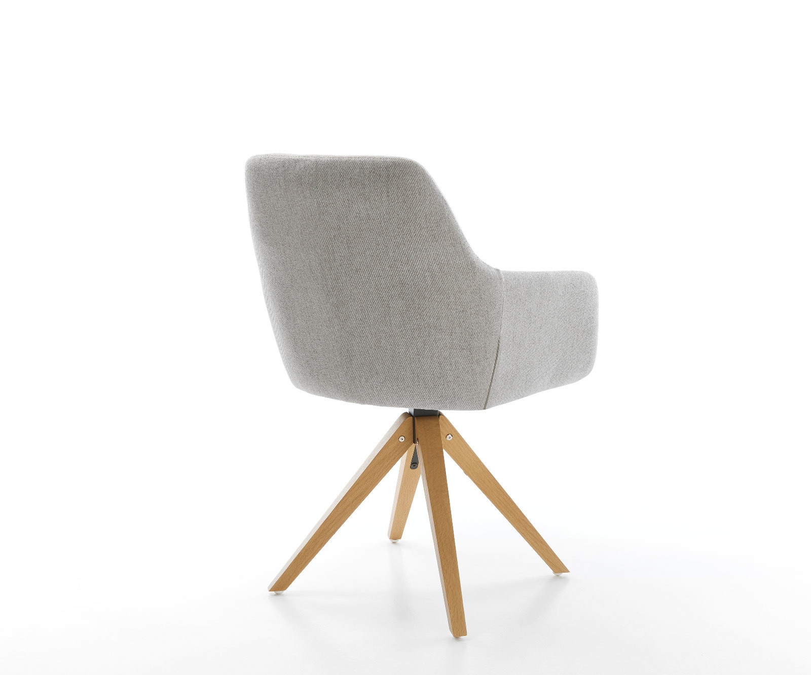 Врътящ се стол Ивици СветлоСив Дървена рамка  180° въртящ се Pejo-Flex 4 Врътящ се стол Ивици СветлоСив Дървена рамка  180° въртящ се Pejo-Flex 4