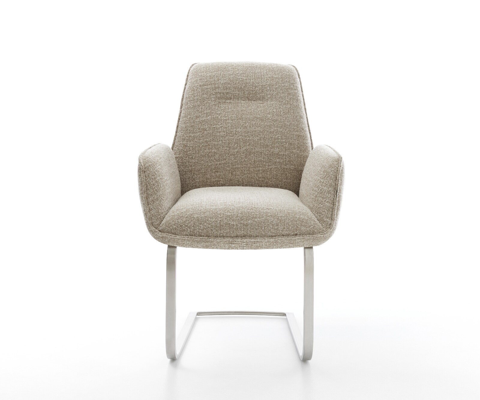 Стол с конзола Zoa-Flex Тъкан Soft Beige Стол с конзола плосък Ядро от джобни пружини от неръждаема стомана 1