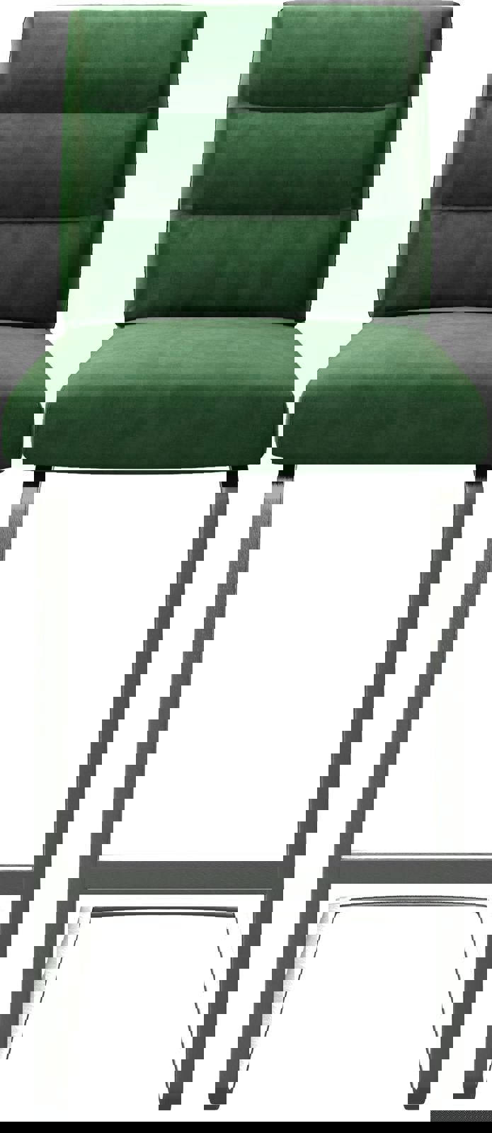 Бар стол Кадифе Зелен Конзолен крак плосък Неръждаема стомана Pela-Flex 4