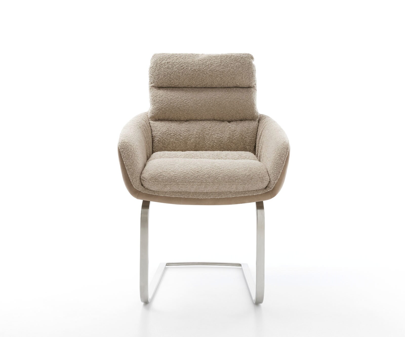 Конзолен стол Abelia-Flex с подлакътници Материал микс кал Конзолен стол плосък от неръждаема стомана 2