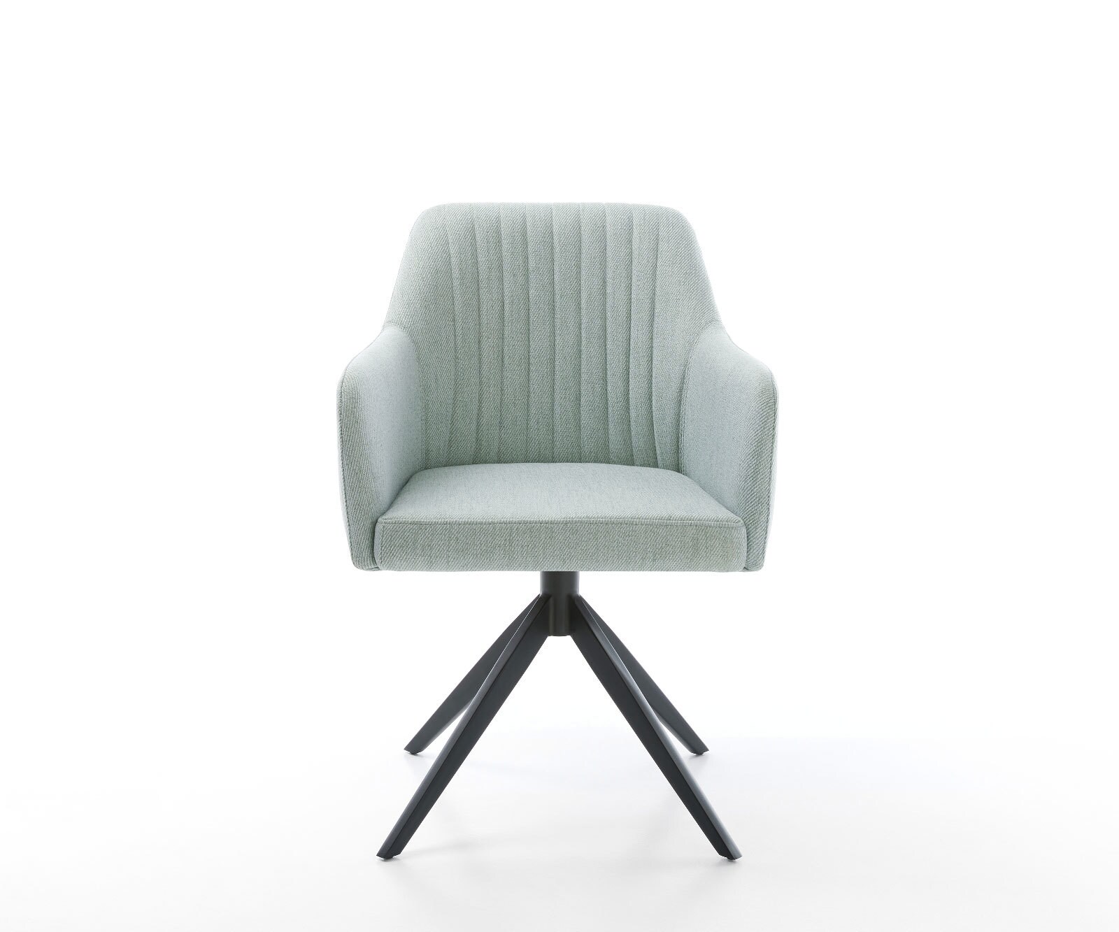 Въртящ се стол Greg-Flex Stripes Mint Cross frame wide Black Въртене на 360° Люлееща се функция Pocket spring core 1