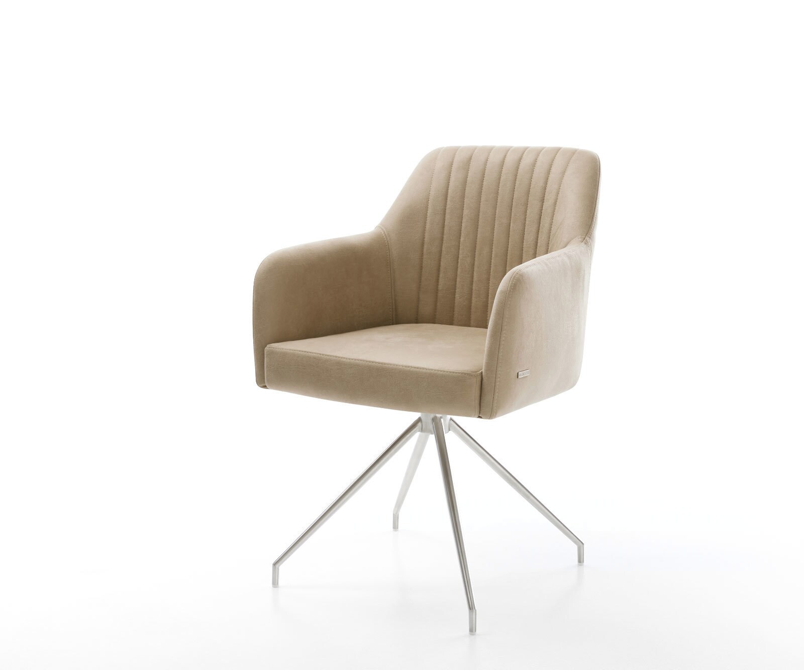 Врътящ се стол Бежов Винтидж Конус крак кръгъл Неръждаема стомана 180° въртящ се Greg-Flex Врътящ се стол Бежов Винтидж Конус крак кръгъл Неръждаема стомана 180° въртящ се Greg-Flex