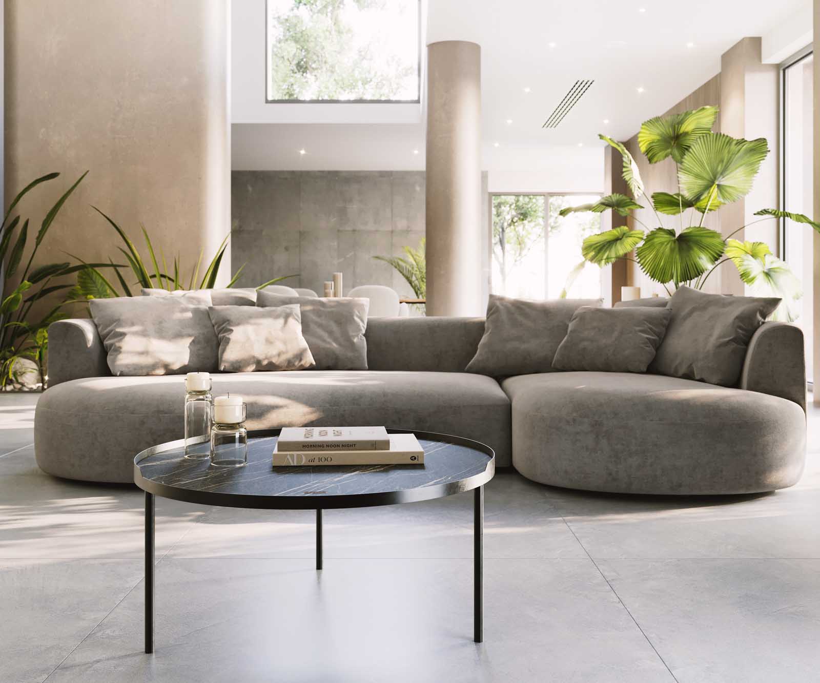 Холна маса Torell керамика Laminam®Noir Desir Кафяв 2
