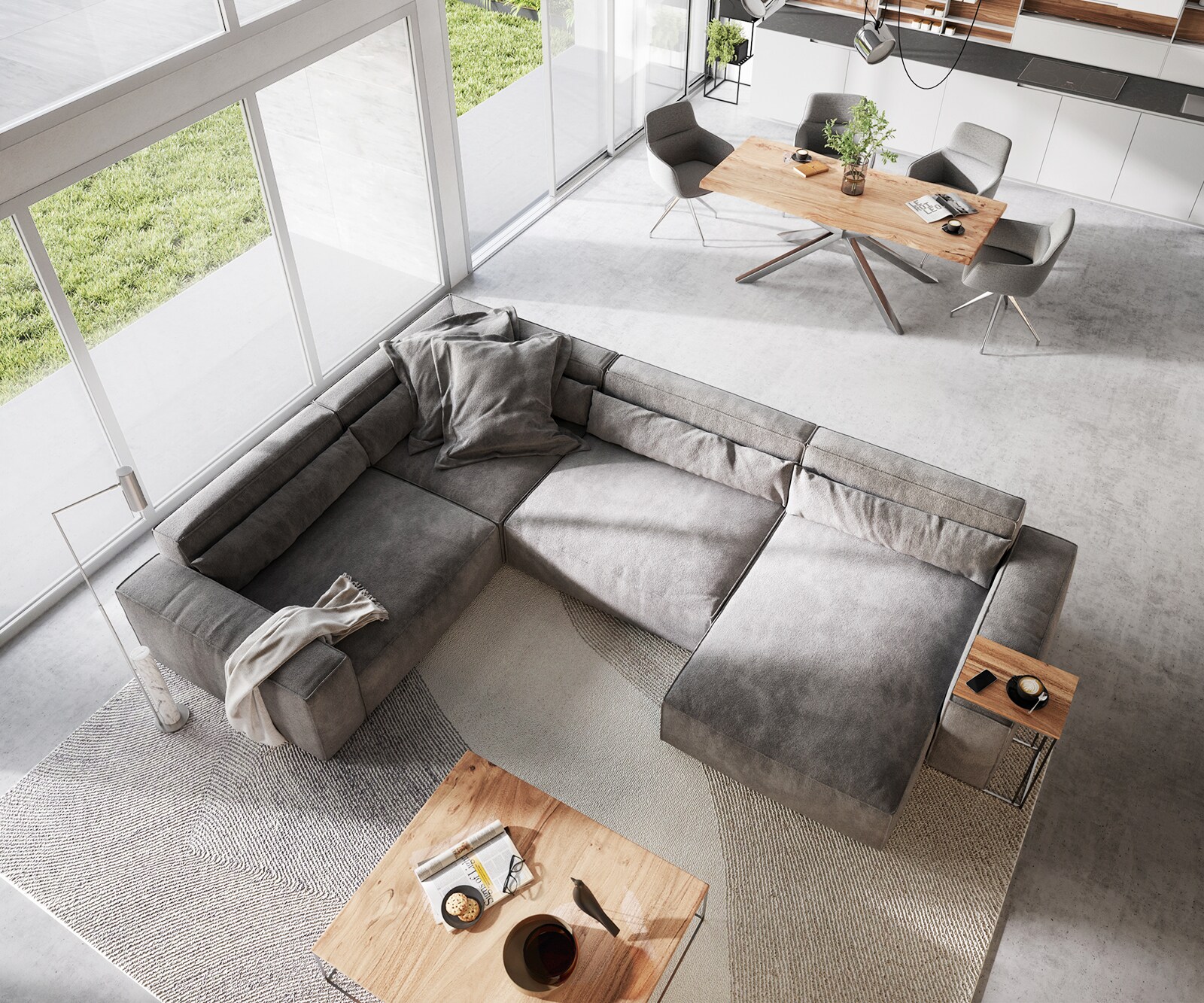  XL 360x260 cm Микрофибър Таупе Лежанка вариации Sirpio 4