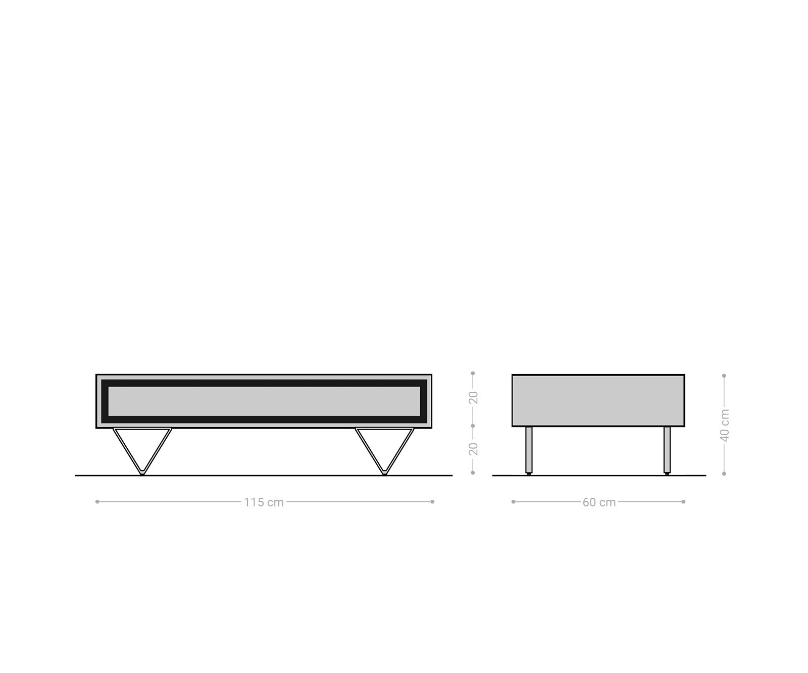 Холна маса Stonegrace 115x60 см Масив Акация в натурален цвят, 2 чекмеджета и каменен фурнир 6