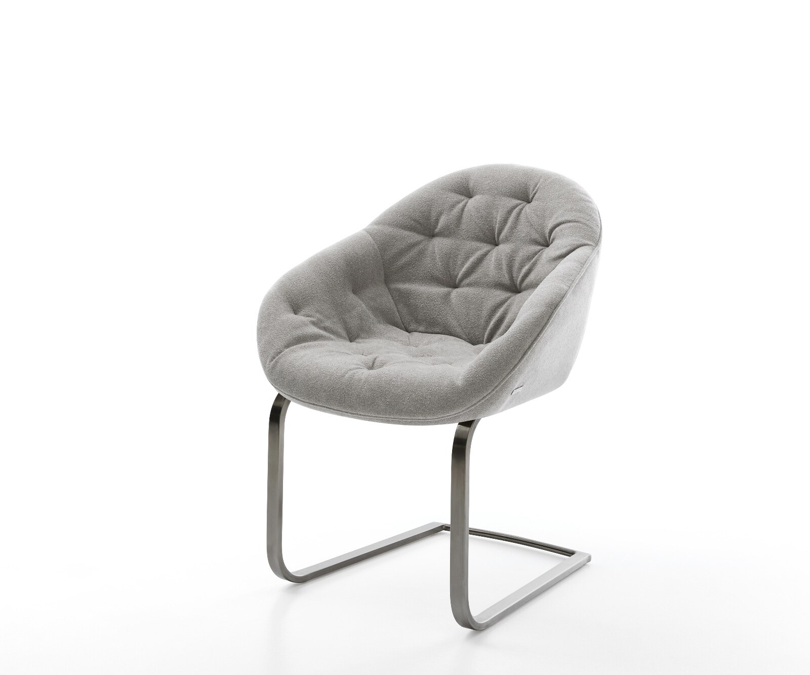 Gaio-Flex конзолен стол текстурирана тъкан меко сиво плосък конзолен стол графит 1