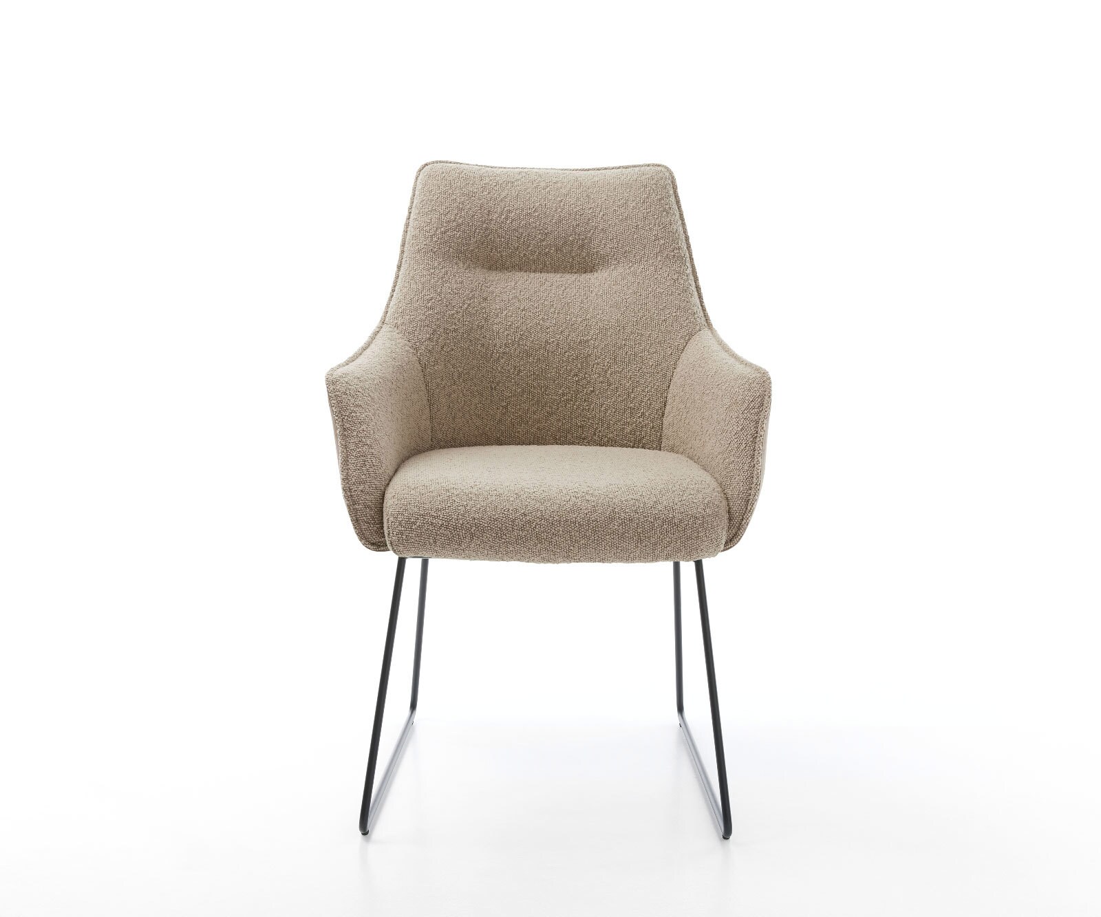 Стол Комбинация Дамаски Сиво-Кафяв Извити крака Черни Покет пружина Alja-Flex 1