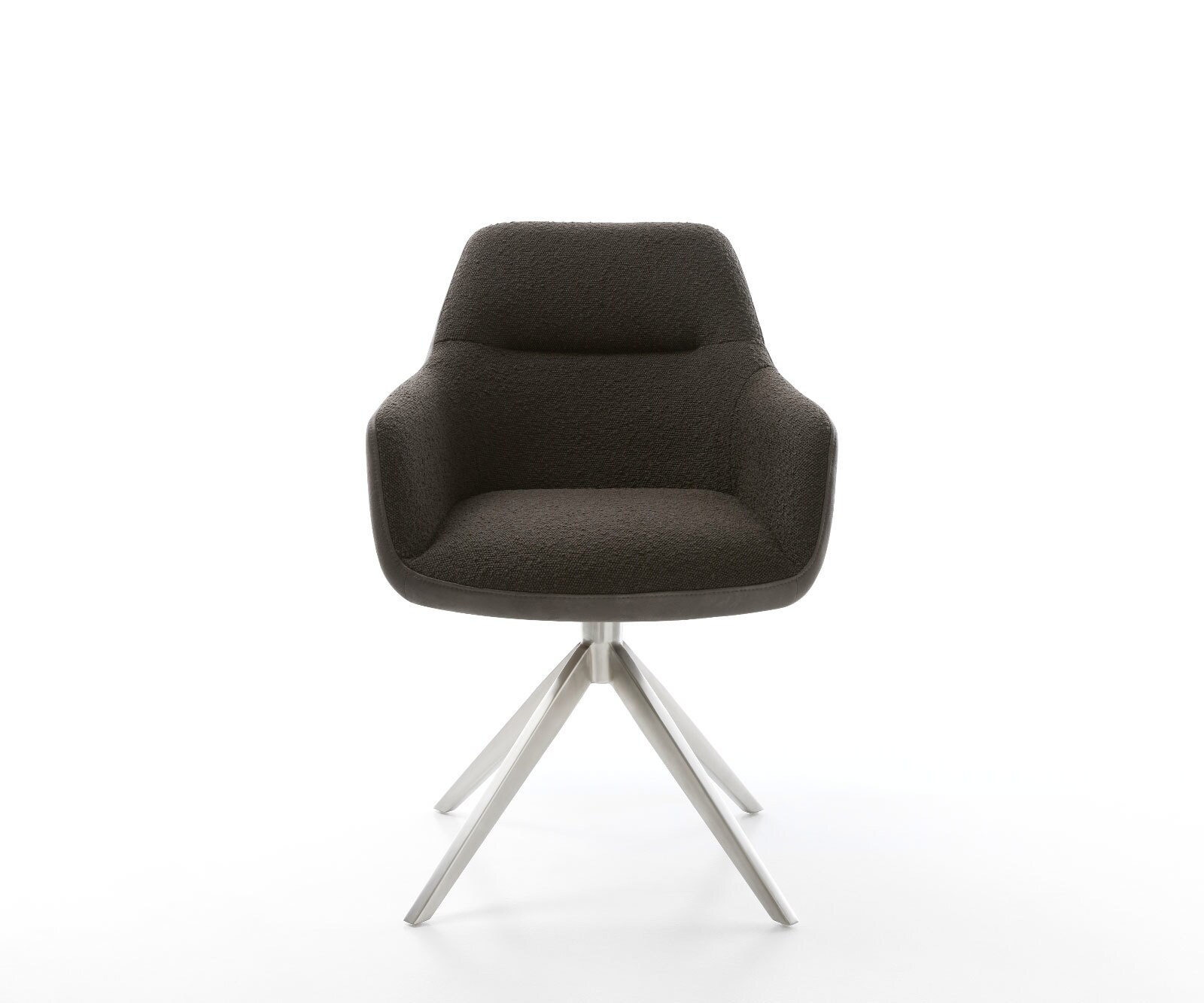 Врътящ се стол Комбинация от дамаски Черен Конус крак плосък Неръждаема стомана 360° въртящ се Люлеещ се Pejo-Flex 1 Врътящ се стол Комбинация от дамаски Черен Конус крак плосък Неръждаема стомана 360° въртящ се Люлеещ се Pejo-Flex 1