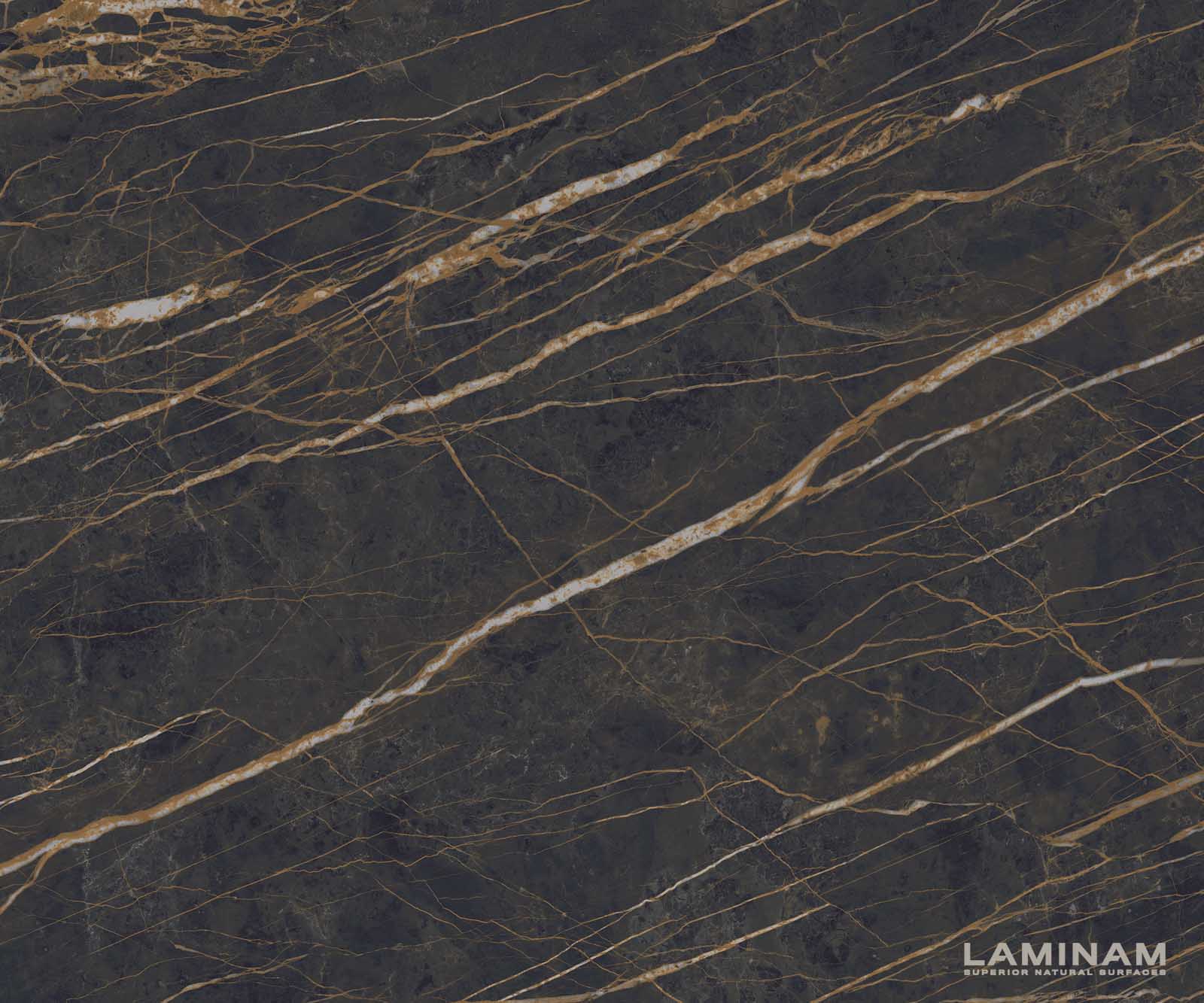 Маса 200-300x100 Keramik Laminam®Noir Desir Кафяв W-Рамка Черен разтегателна Edge 3