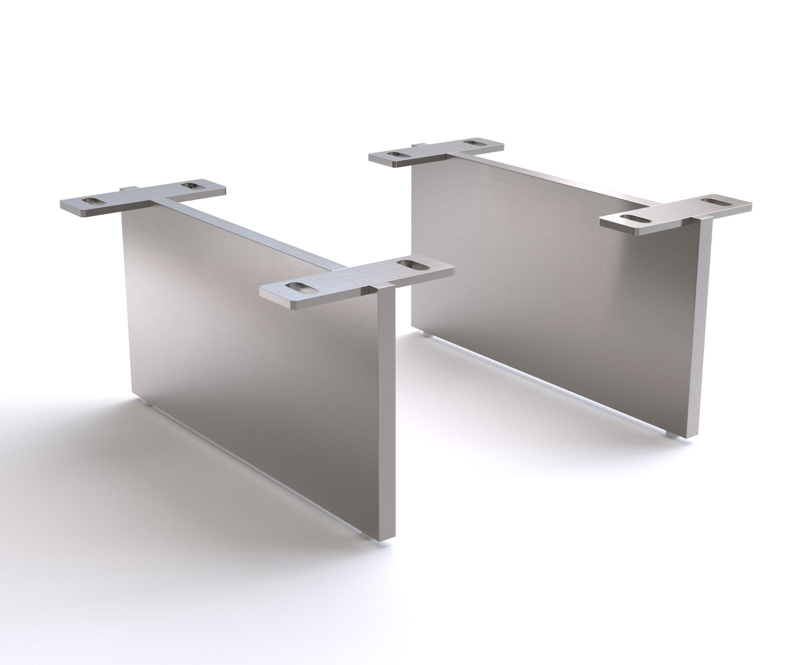 Плаваща основа 15 cm от неръждаема стомана за мебели с дълбочина 35 cm (комплект от 2)