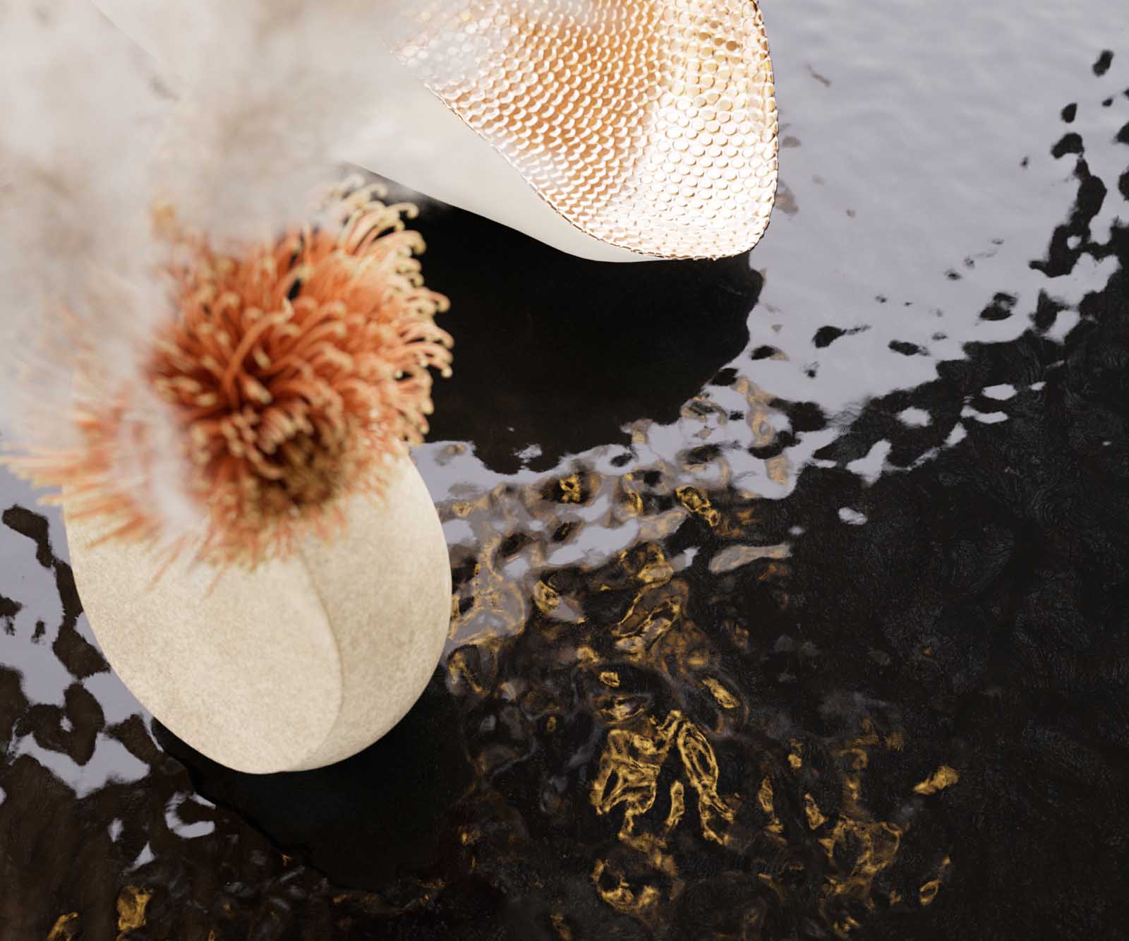 Маса 300x100 РелефноСтъкло ОпушеноЧерен 3D-Design V-Рамка плоска стомана Черен Edge 8