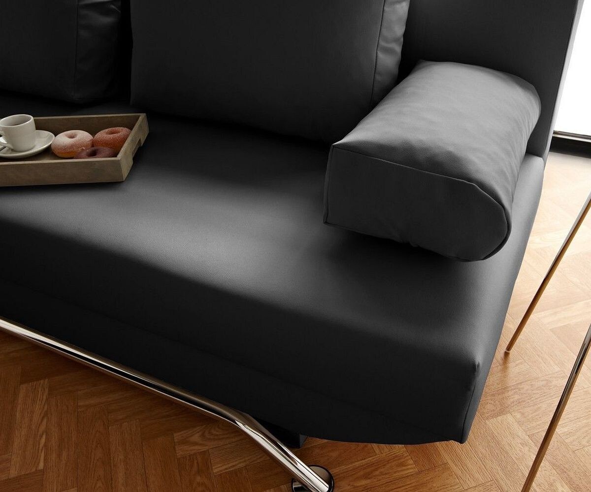 Разтегателен диван 200x90 cm Черен с Функция сън Cady 4