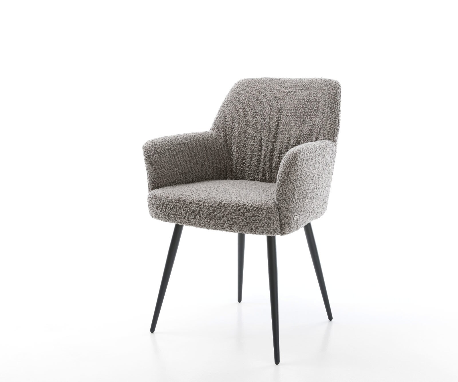 Стол Букле Сребристосив 4-крака Прави Черни Покет пружина Xana-Flex 1