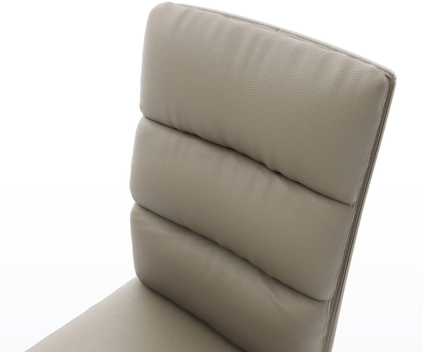 Въртящ се стол Pela-Flex кал от естествена кожа Кръстосана рамка широка черна 360° въртене Люлееща се функция Ядро от джобни пружини 3