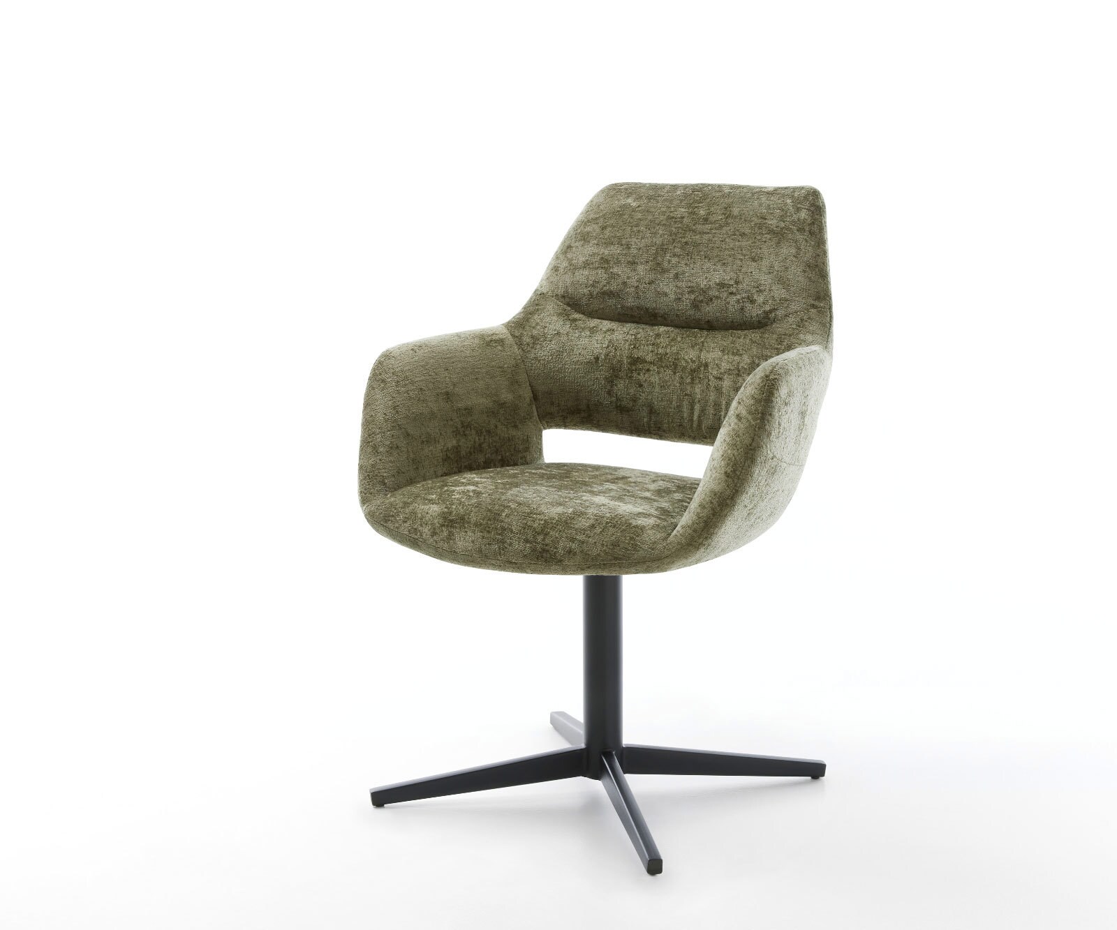 Врътящ се стол с подлакътници Шенил Маслина Офис основа Черен 360° въртящ се Yago-Flex Врътящ се стол с подлакътници Шенил Маслина Офис основа Черен 360° въртящ се Yago-Flex