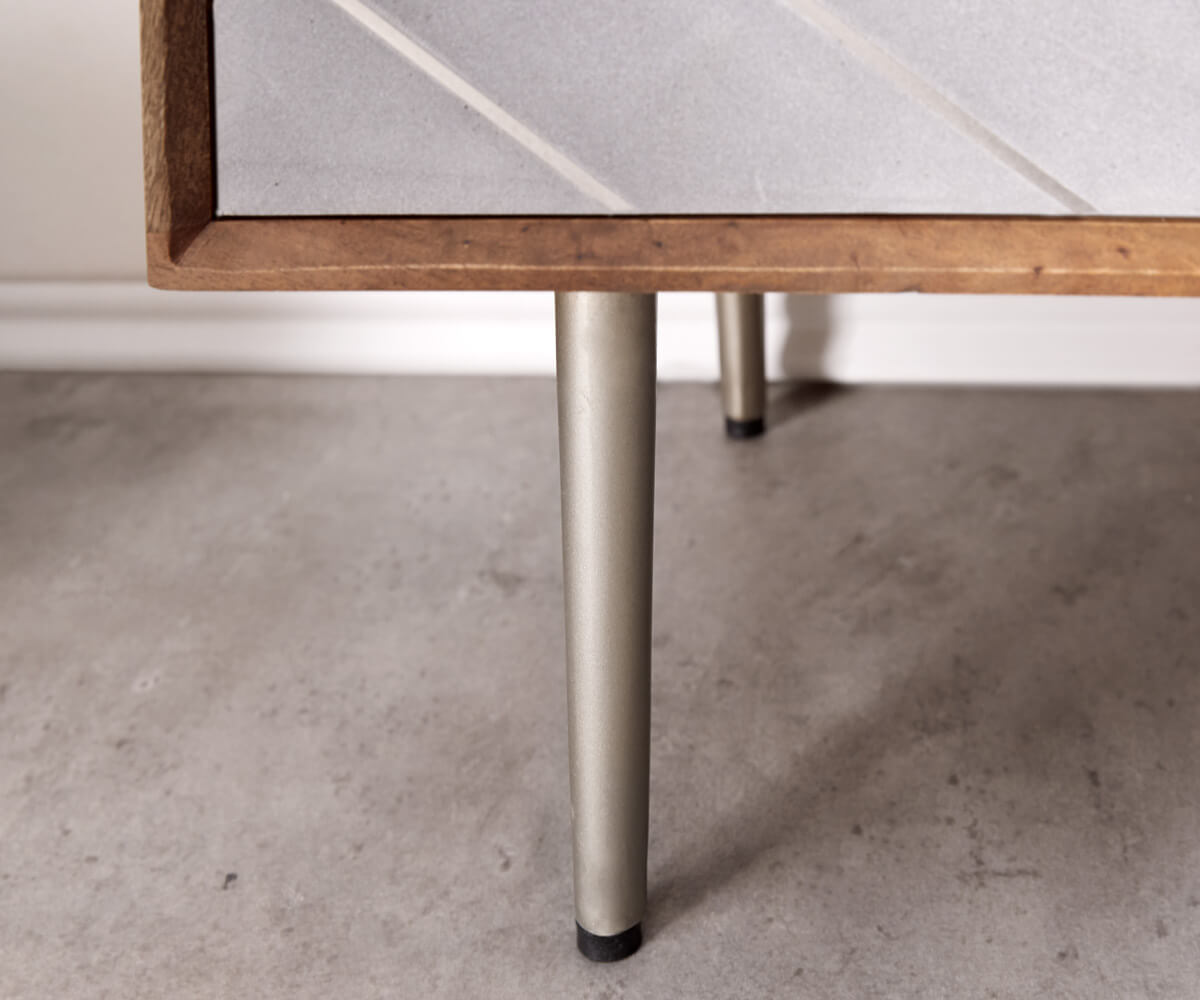 Конична основа 20 cm метално сребро (комплект от 4) 2