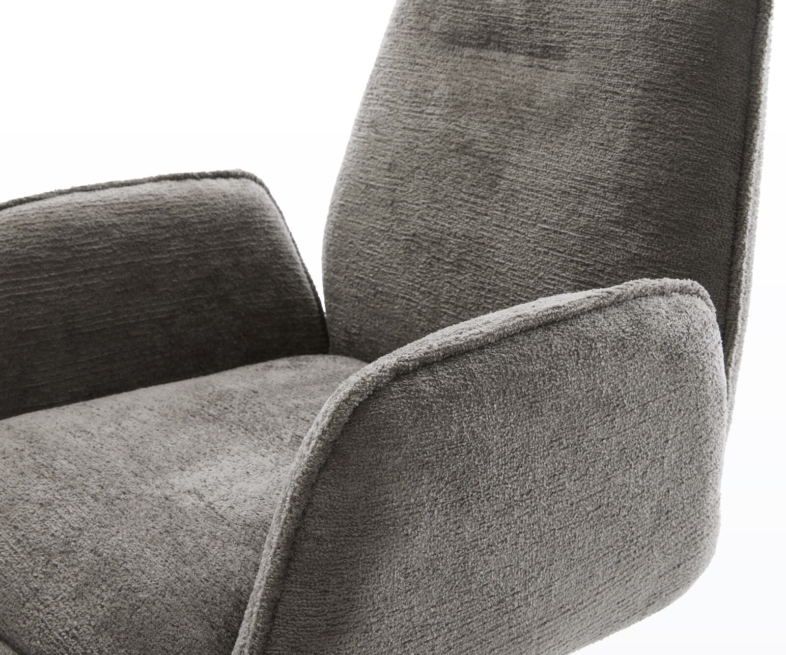 Стол за хранене Zoa-Flex Bouclé Soft Mud Основа от неръждаема стомана с джобни пружини 4