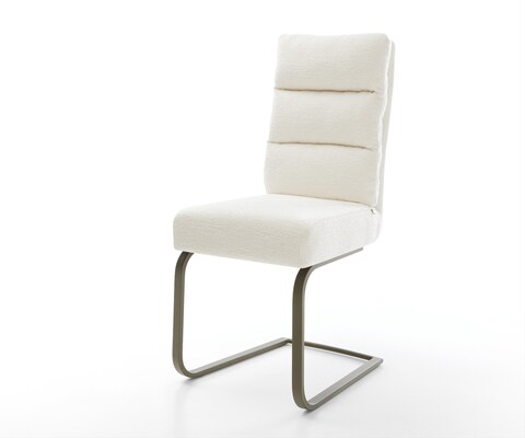 Стол с конзола Pela-Flex Bouclé Soft Beige Стол с конзола с плосък ефект Титаниева сърцевина от джобни пружини