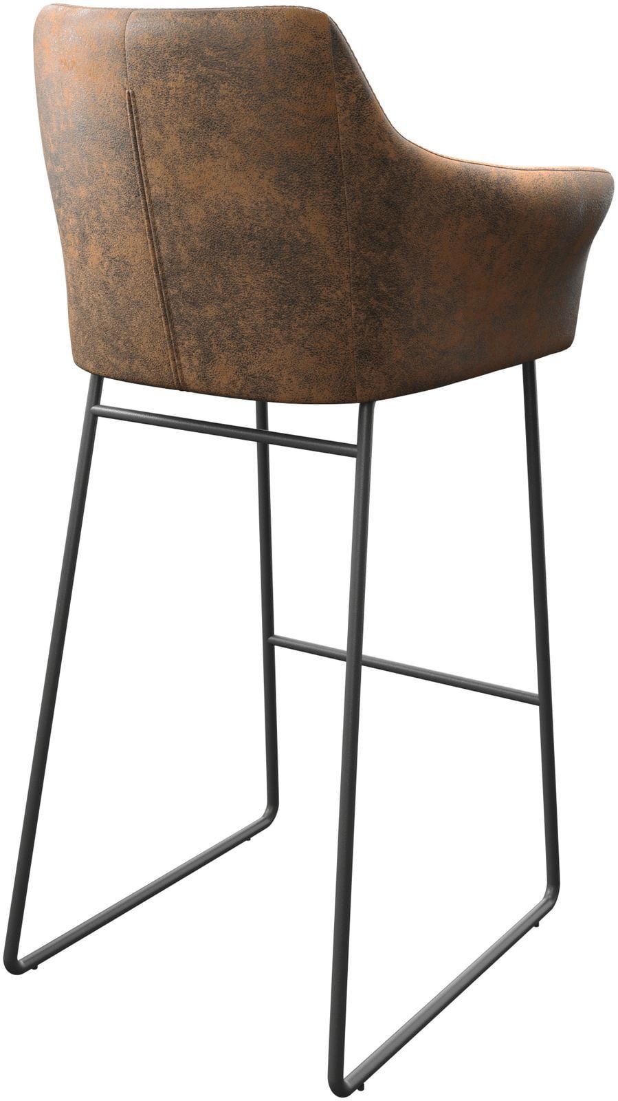 Бар стол Винтидж Кафяв Извити крака Метал Yulo-Flex 4 Бар стол Винтидж Кафяв Извити крака Метал Yulo-Flex 4