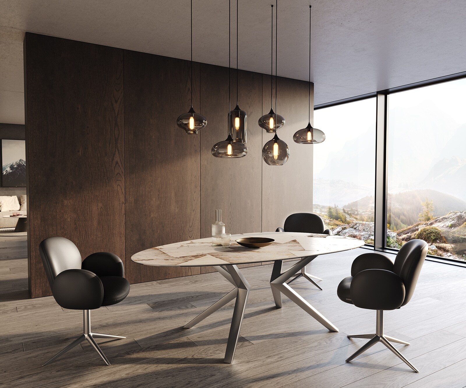 Edge Овална маса за хранене 220x120 керамика Iris FMG Patagonia Lappato Zenthara ъглова неръждаема стомана 5 Edge Овална маса за хранене 220x120 керамика Iris FMG Patagonia Lappato Zenthara ъглова неръждаема стомана 5