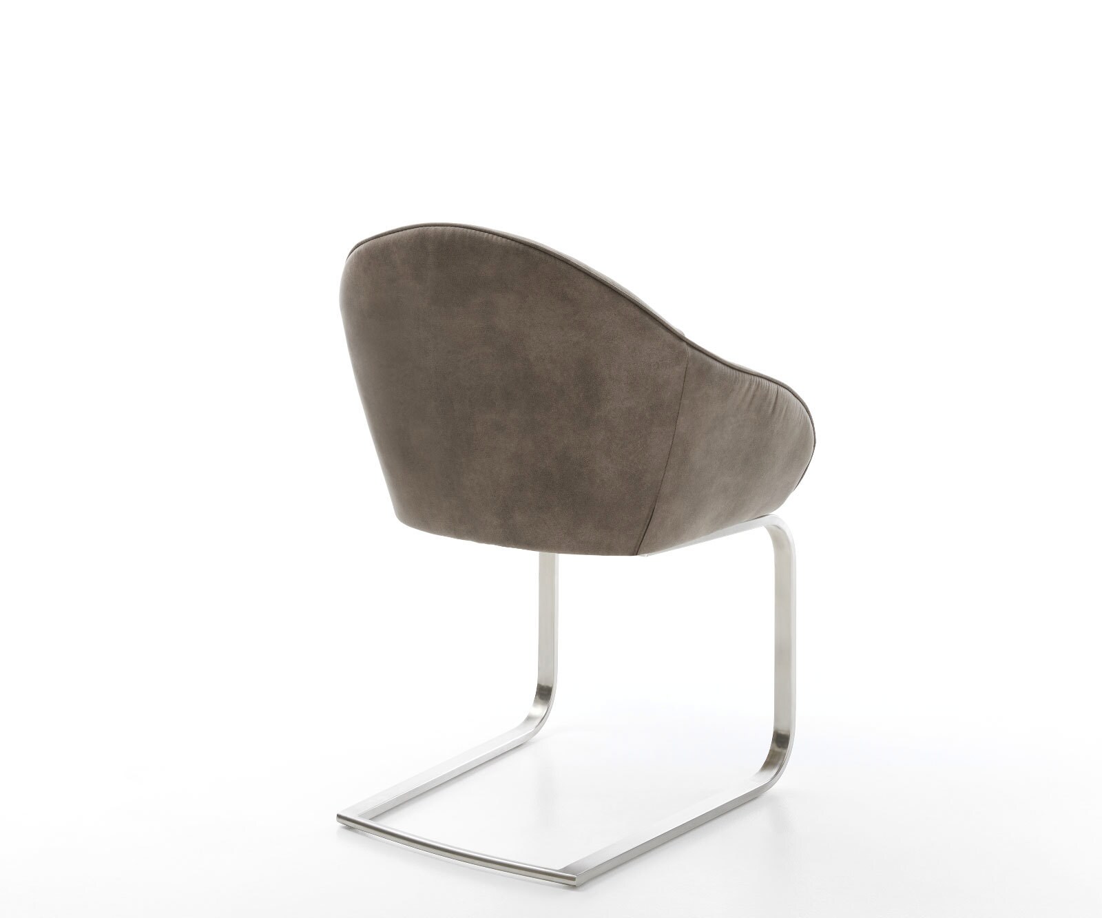 Люлеещ стол Таупе Винтидж Конзолен крак плосък Неръждаема стомана Gaio-Flex 5