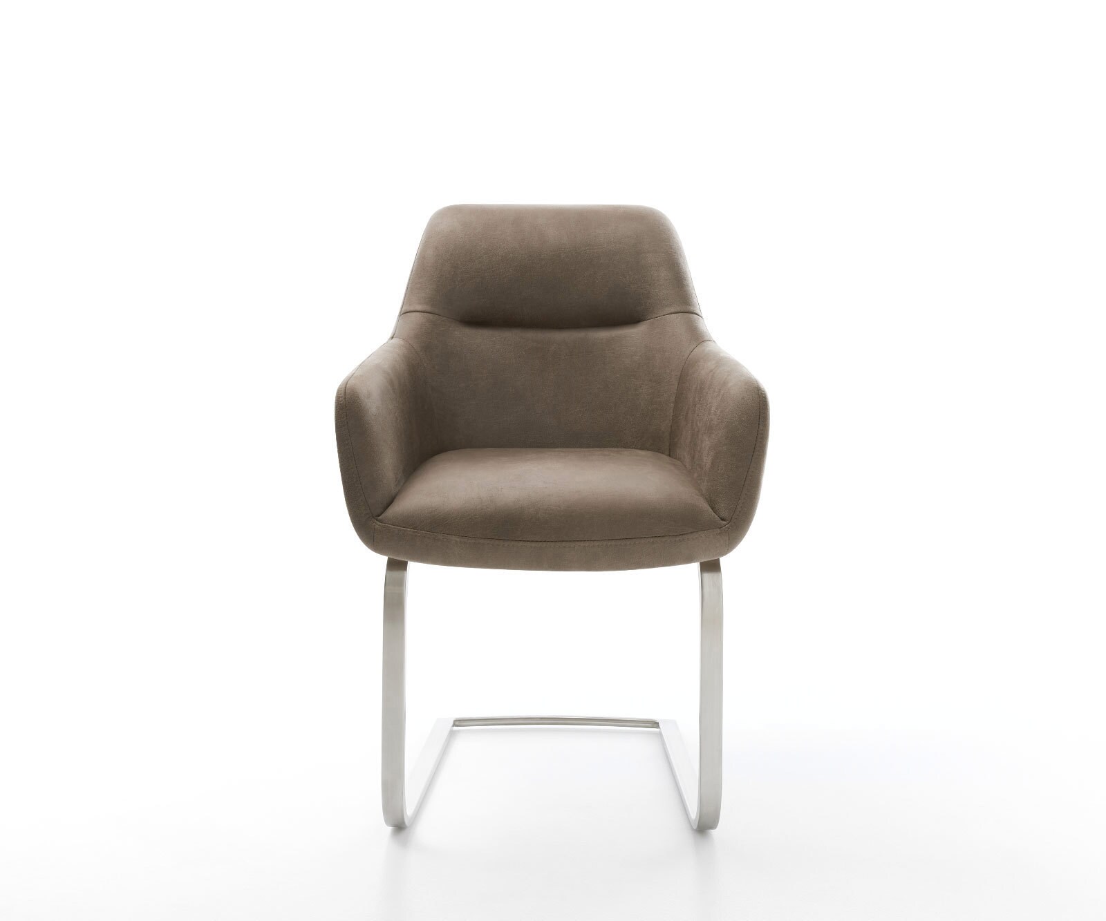 Люлеещ стол Таупе Винтидж Конзолен крак плосък Неръждаема стомана Pejo-Flex 1 Люлеещ стол Таупе Винтидж Конзолен крак плосък Неръждаема стомана Pejo-Flex 1