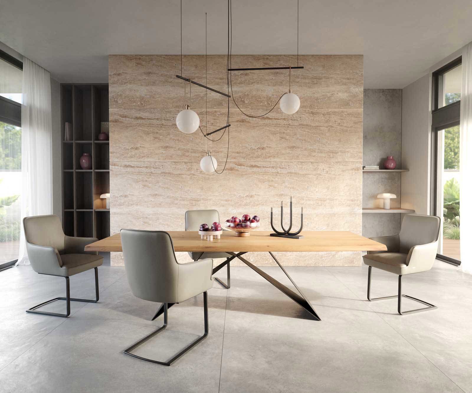 Люлеещ стол с подлакътници Естествена кожа Сиво-Кафяв Конзолен крак плосък Черен Покет пружина Heira-Flex 5 Люлеещ стол с подлакътници Естествена кожа Сиво-Кафяв Конзолен крак плосък Черен Покет пружина Heira-Flex 5