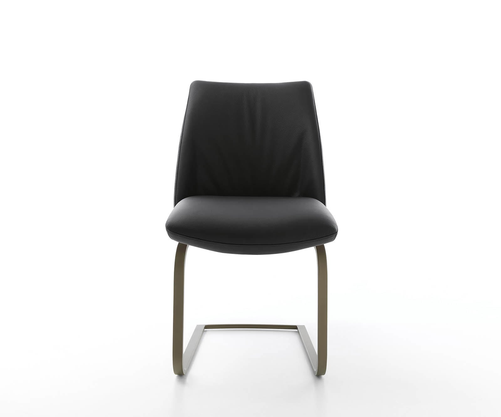 Люлеещ стол Естествена кожа Черен Конзолен крак плосък  Титан Покет пружина Elso-Flex 1 Люлеещ стол Естествена кожа Черен Конзолен крак плосък  Титан Покет пружина Elso-Flex 1