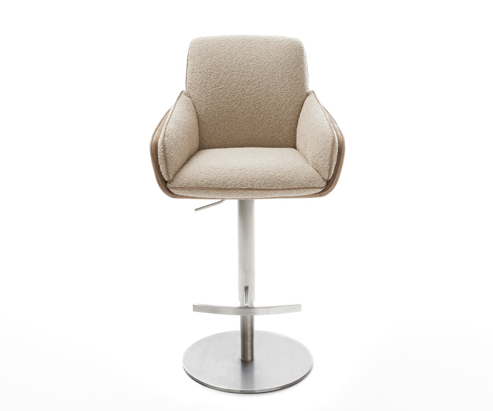 Барстол Luan-Flex материал микс кал въртяща се основа регулируема височина въртяща се основа от неръждаема стомана джоб пружина сърцевина 3