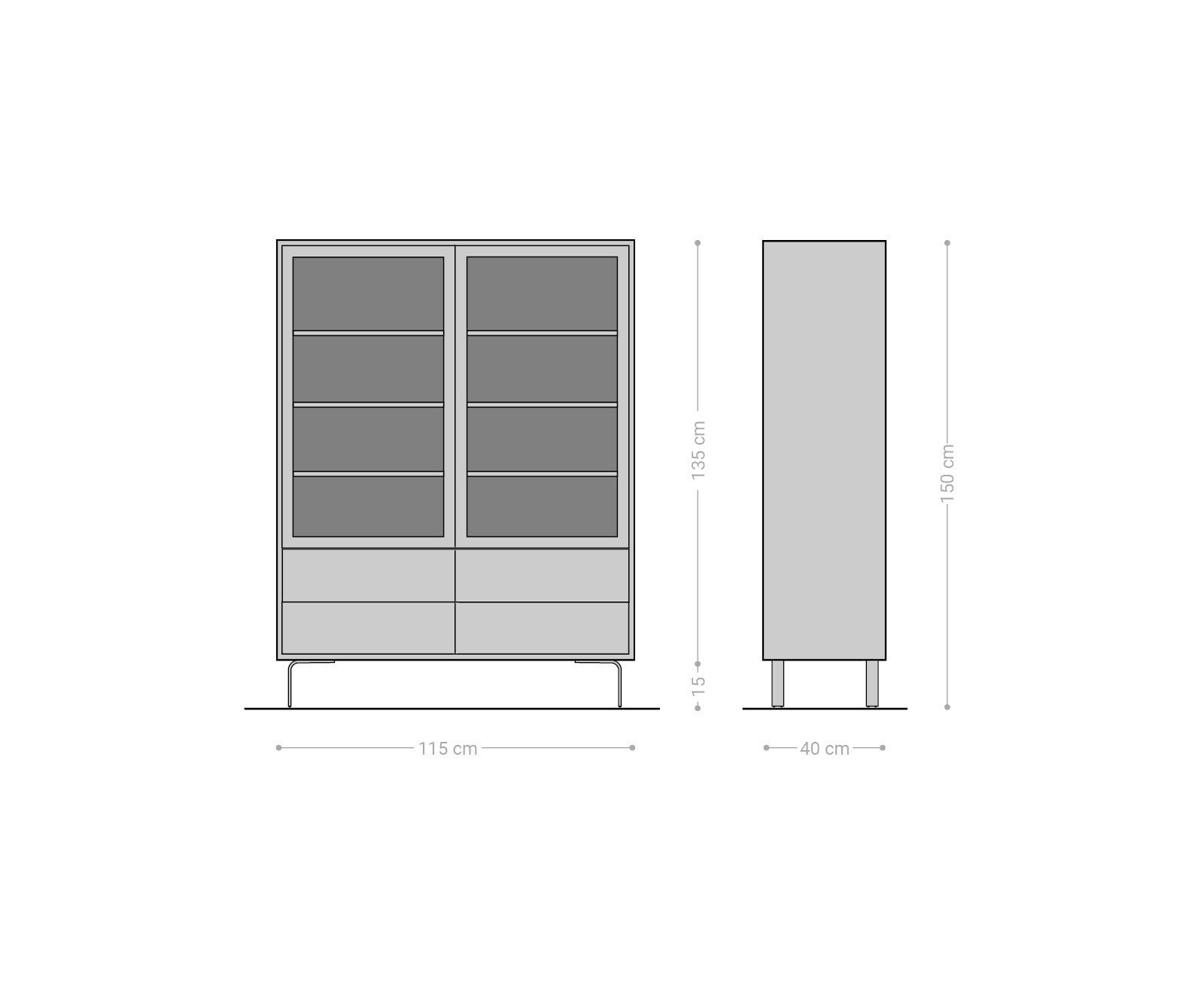 115x150 cm Акация Натурал L-Крак Fevo 5