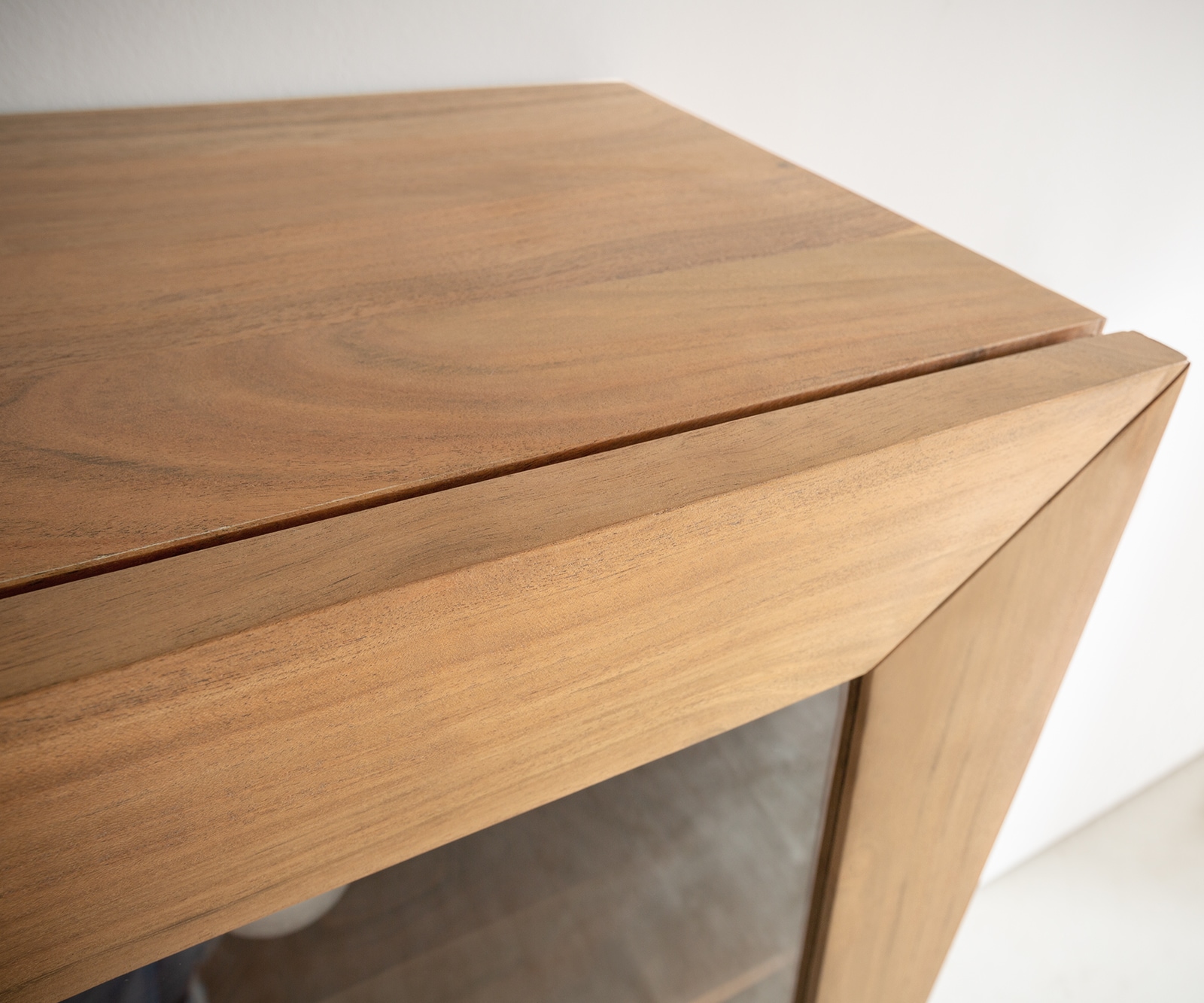 Висок шкаф 55x180 cm Акация Натурал витрина 1 Врата V-Крак Kayu 5 Висок шкаф 55x180 cm Акация Натурал витрина 1 Врата V-Крак Kayu 5