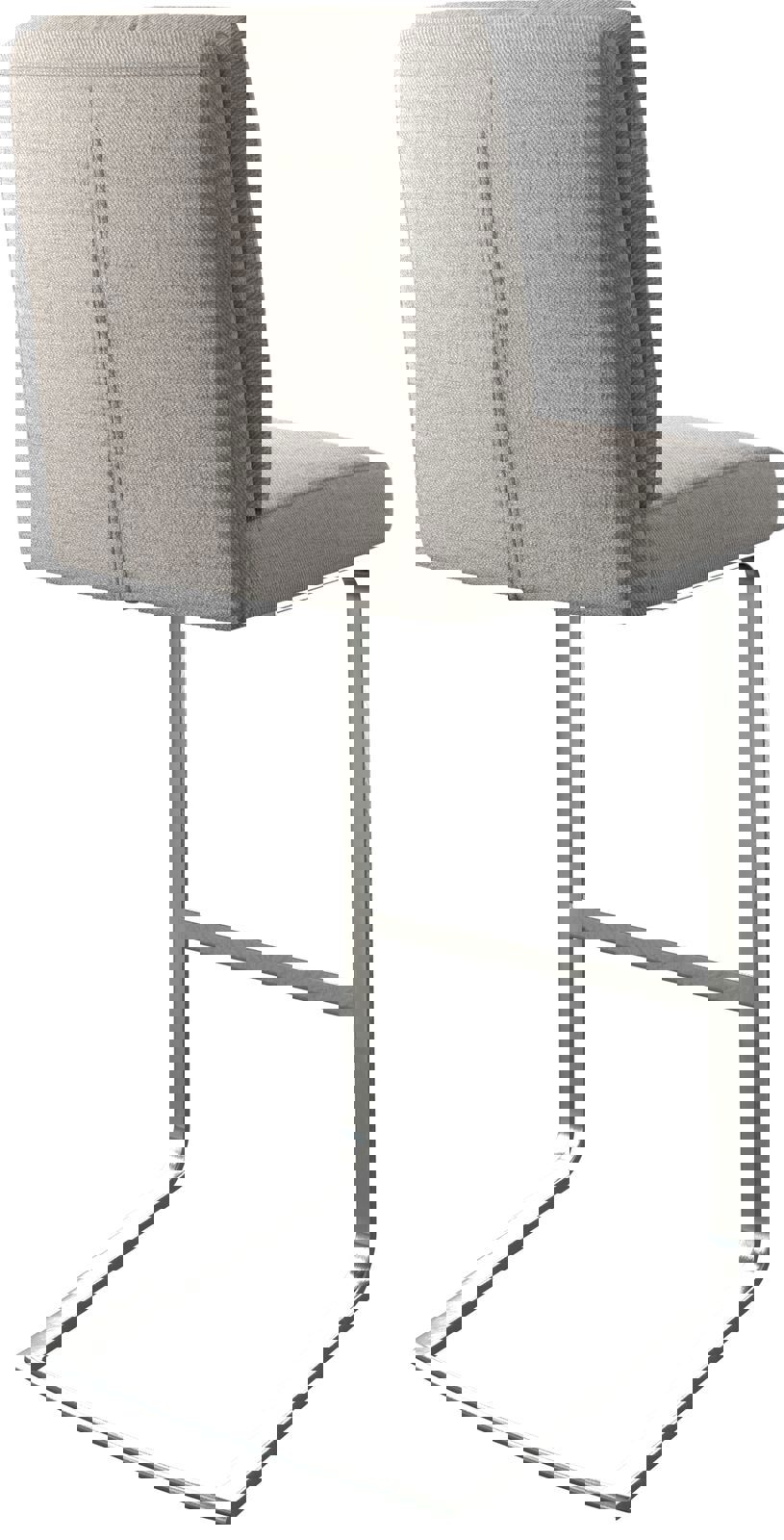 Бар стол Ивици Светло сив Конзолен крак плосък Неръждаема стомана Pela-Flex 5