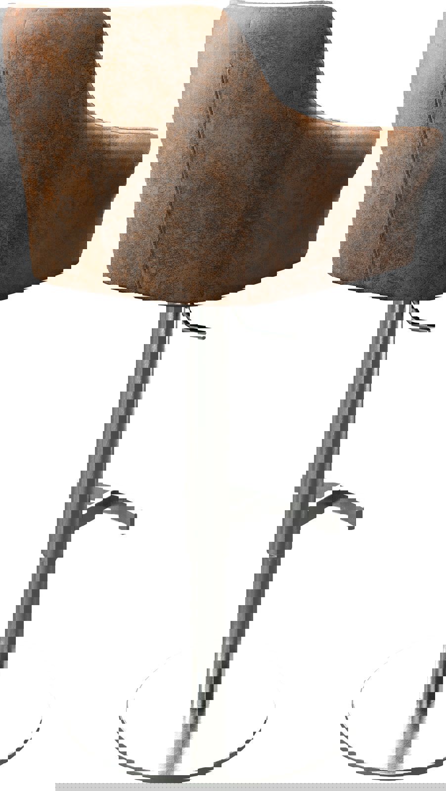 Бар стол Винтидж Кафяв Въртяща се основа с регулируема височина Неръждаема стомана Yulo-Flex 4 Бар стол Винтидж Кафяв Въртяща се основа с регулируема височина Неръждаема стомана Yulo-Flex 4