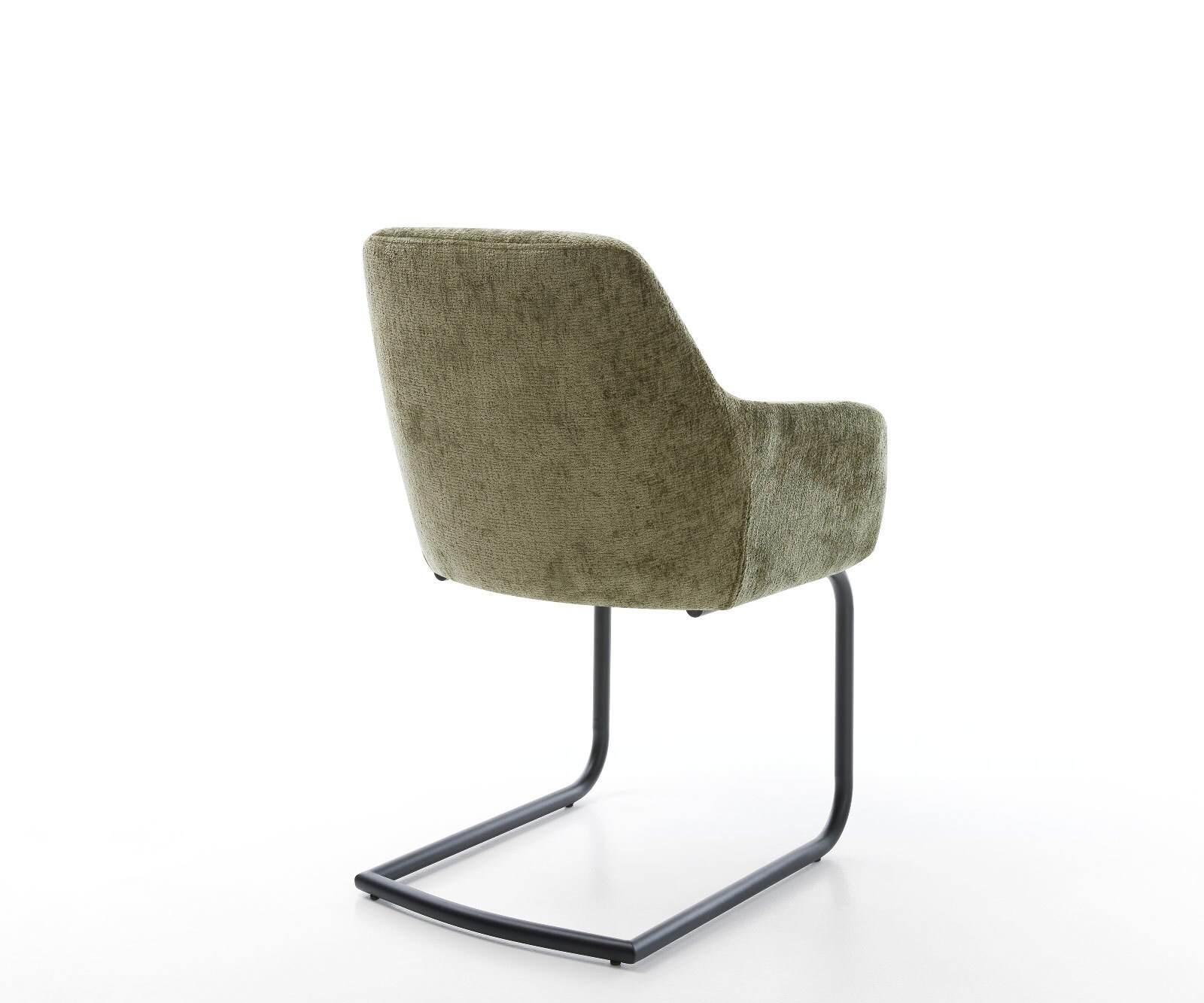 Люлеещ стол Шенил Маслина Конзолен крак кръгъл Черен Pejo-Flex 5